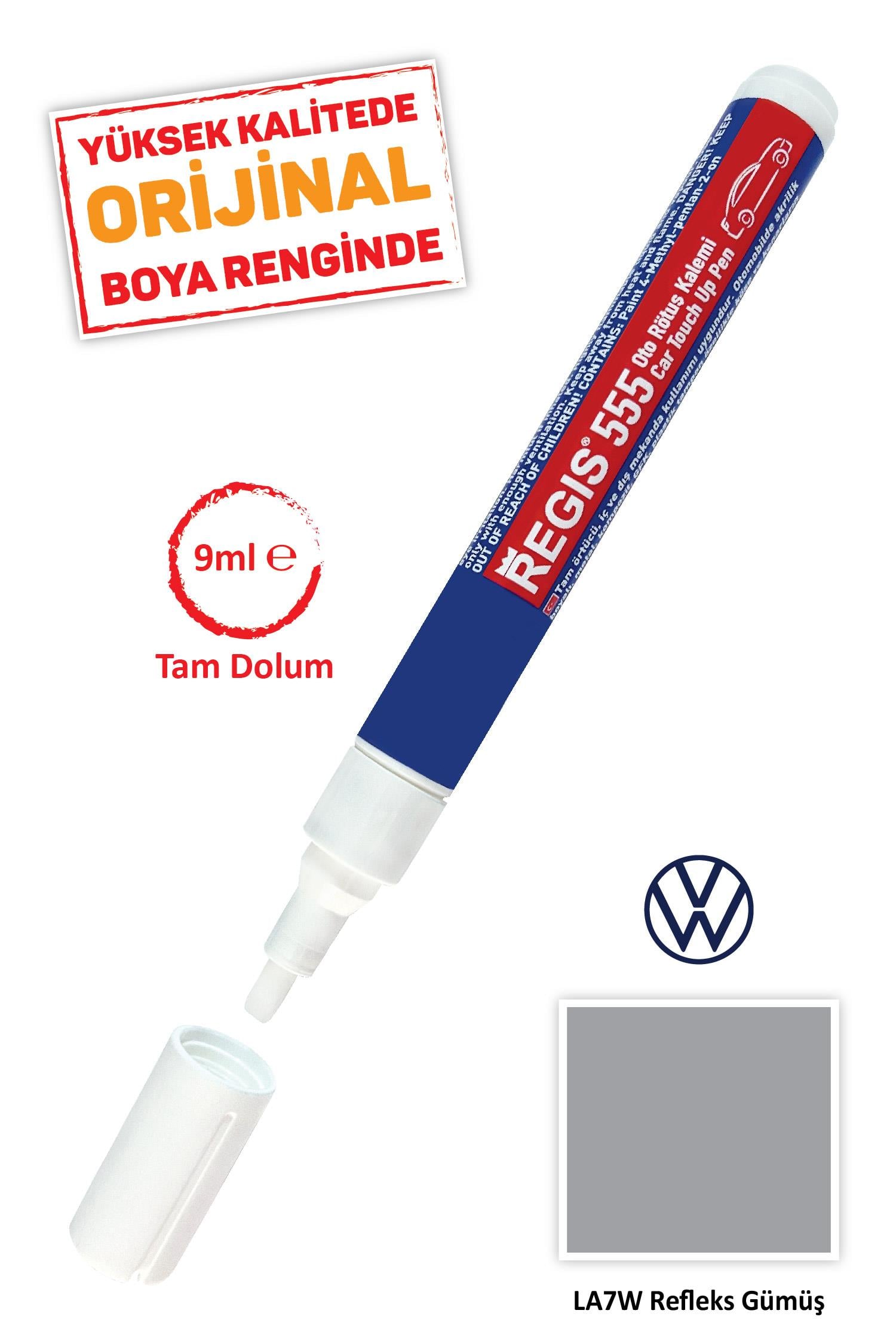 Volkswagen LA7W Refleks Gümüş Çizik Gid.Oto R. K. Oto Tam Örtücü Rötüş Kalemleri