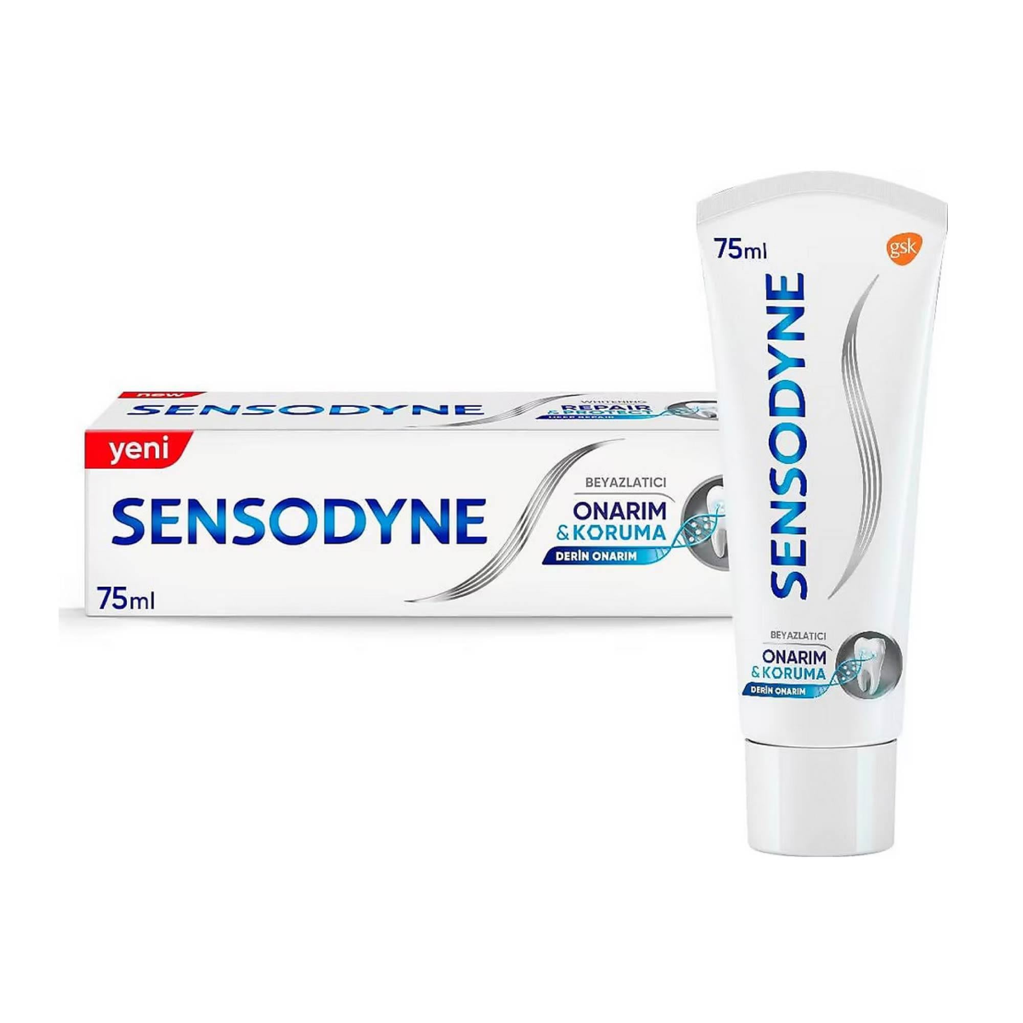 Sensodyne Diş Macunu Onarım Ve Koruma Beyazlatıcı 75 ml