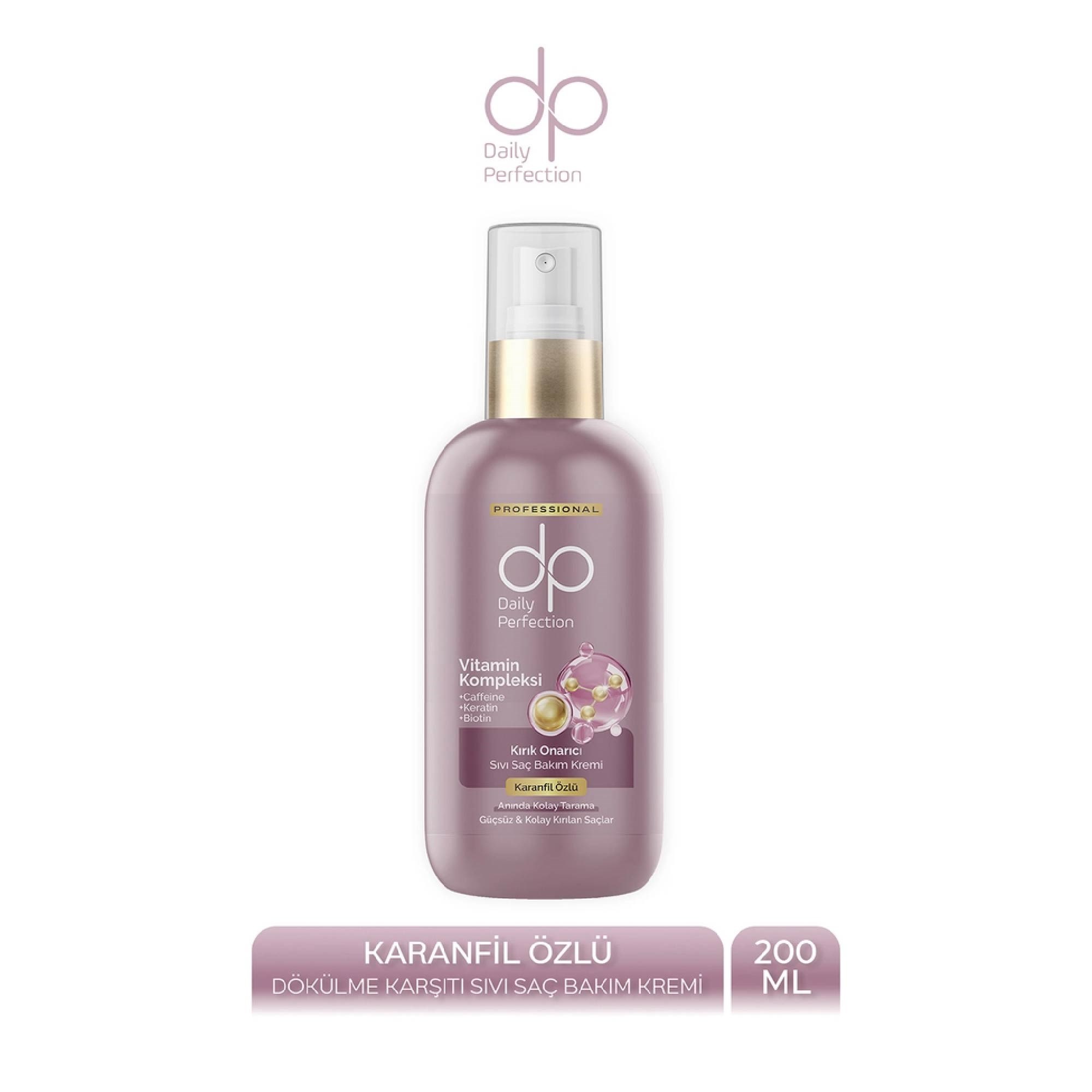 Dp Durulanmayan Kırık Onarıcı Sıvı Saç Kremi Karanfil 200 ml