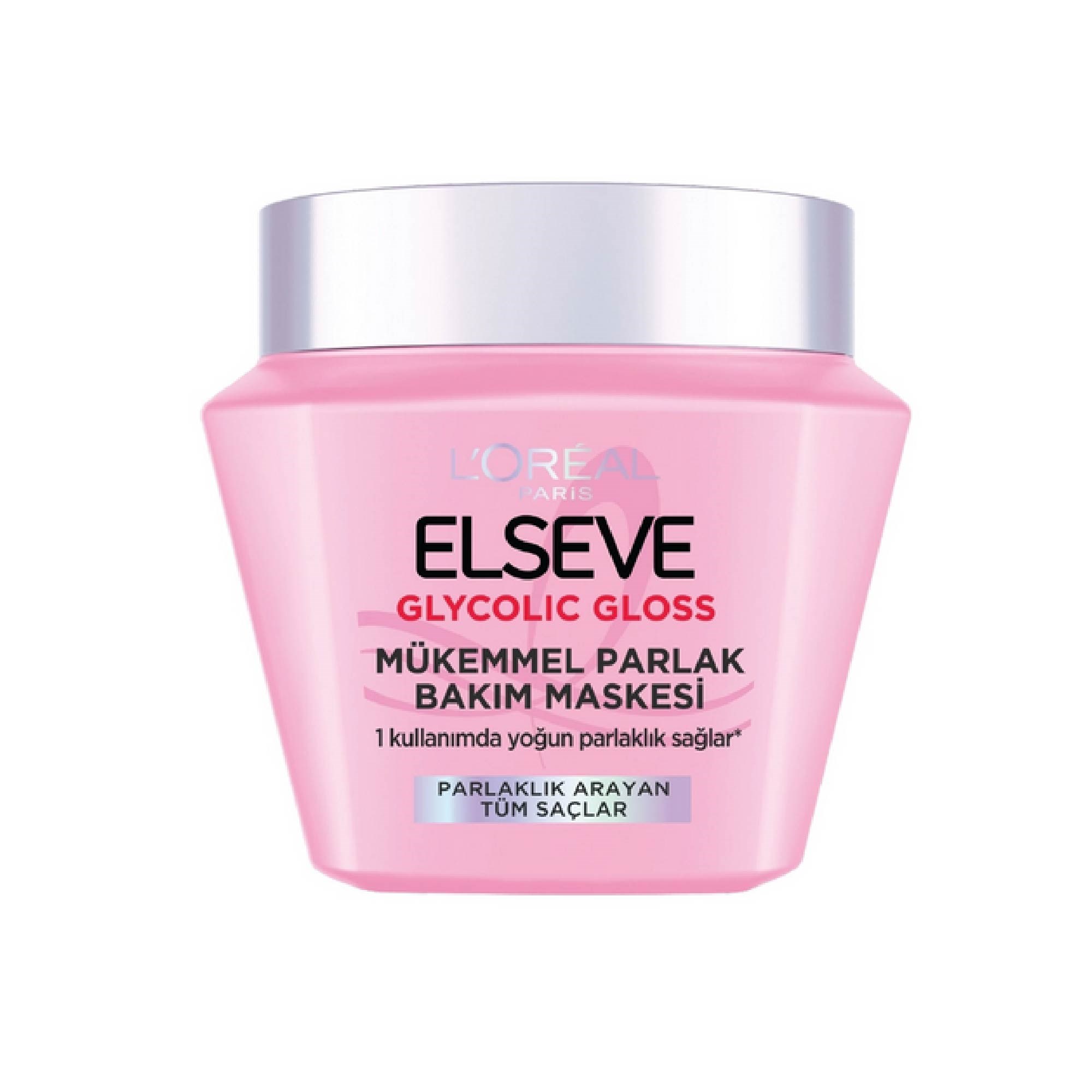 Elseve Glycolic Gloss Saç Bakım Maskesi 300 ml