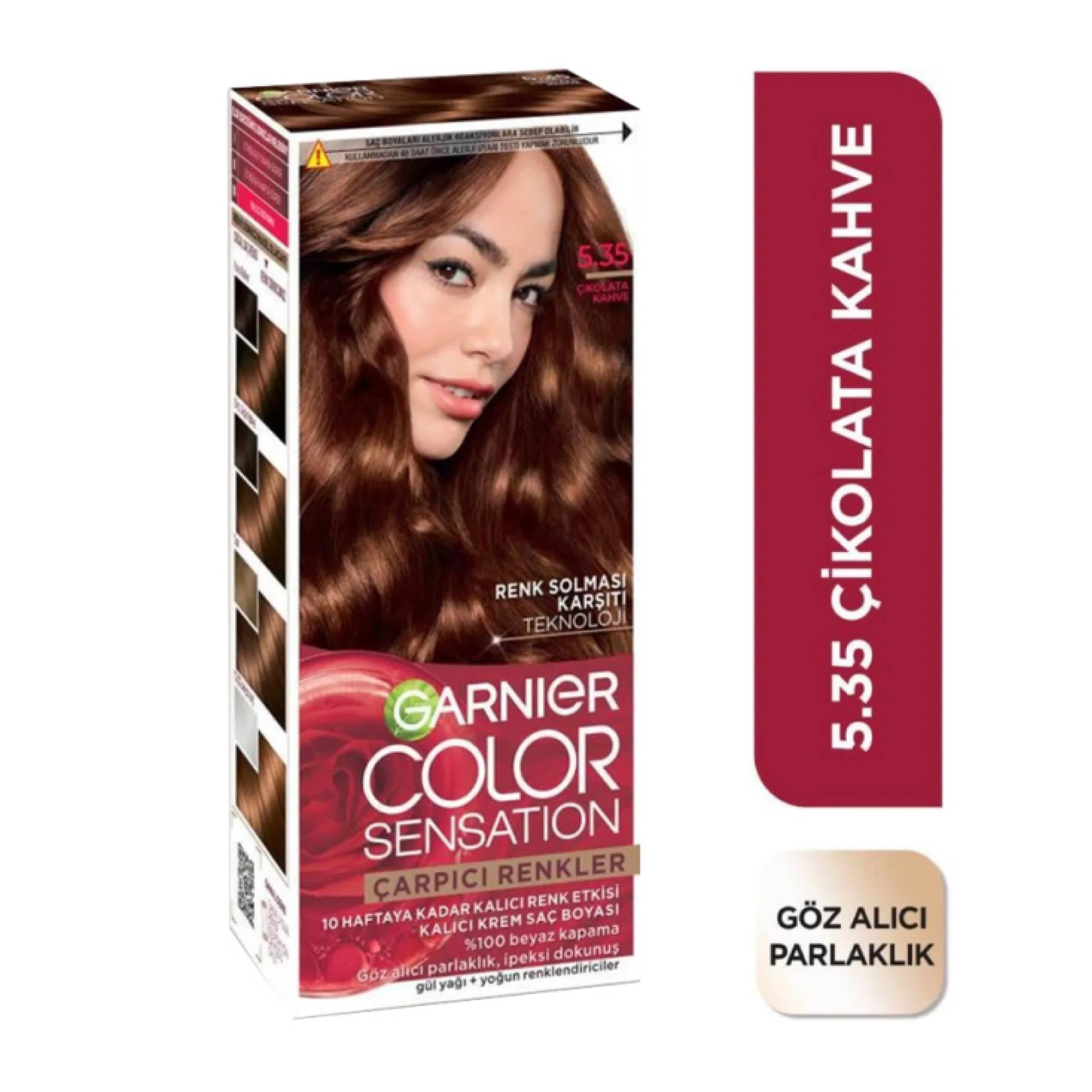 Garnier Çarpıcı Renkler Yoğun Kalıcı Krem Saç Boyası Çikolata Kahve 5.35