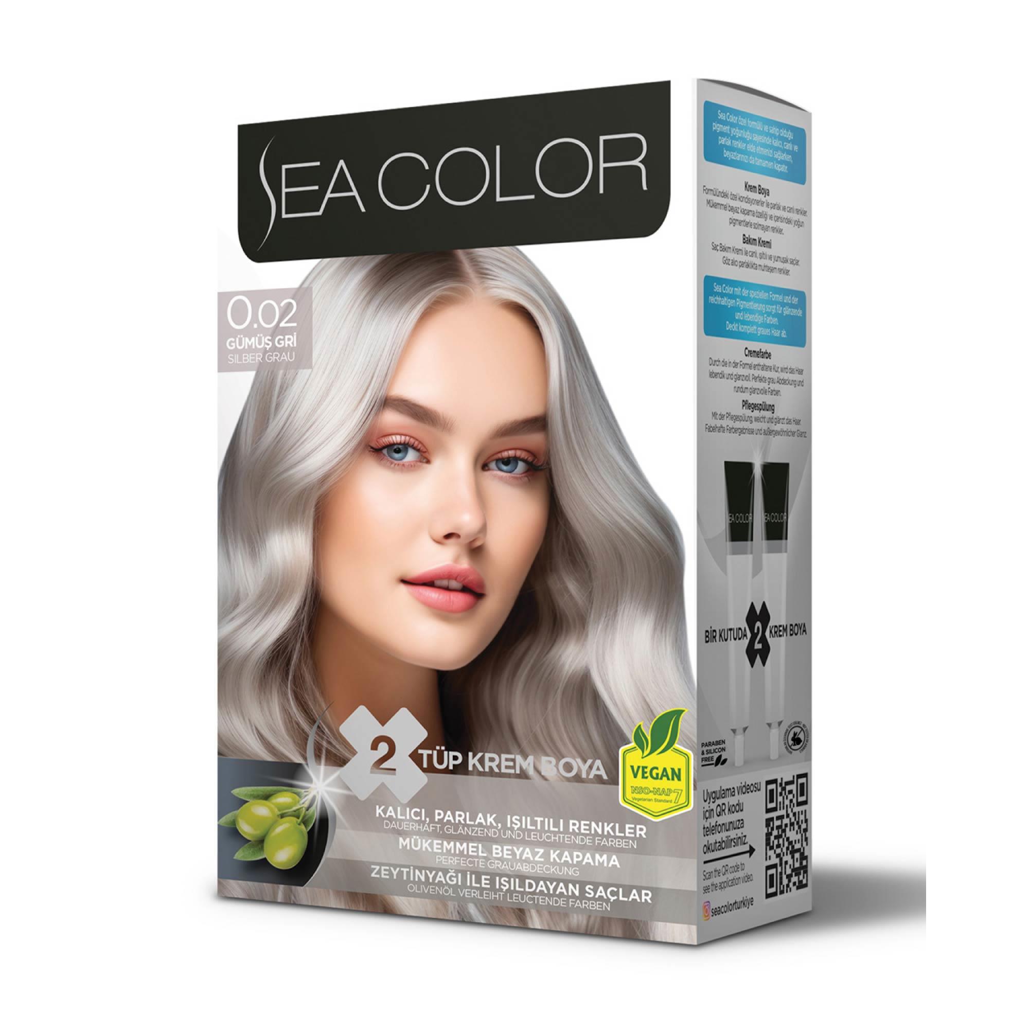 Sea Color Set Boya 0.02 Gümüş Gri