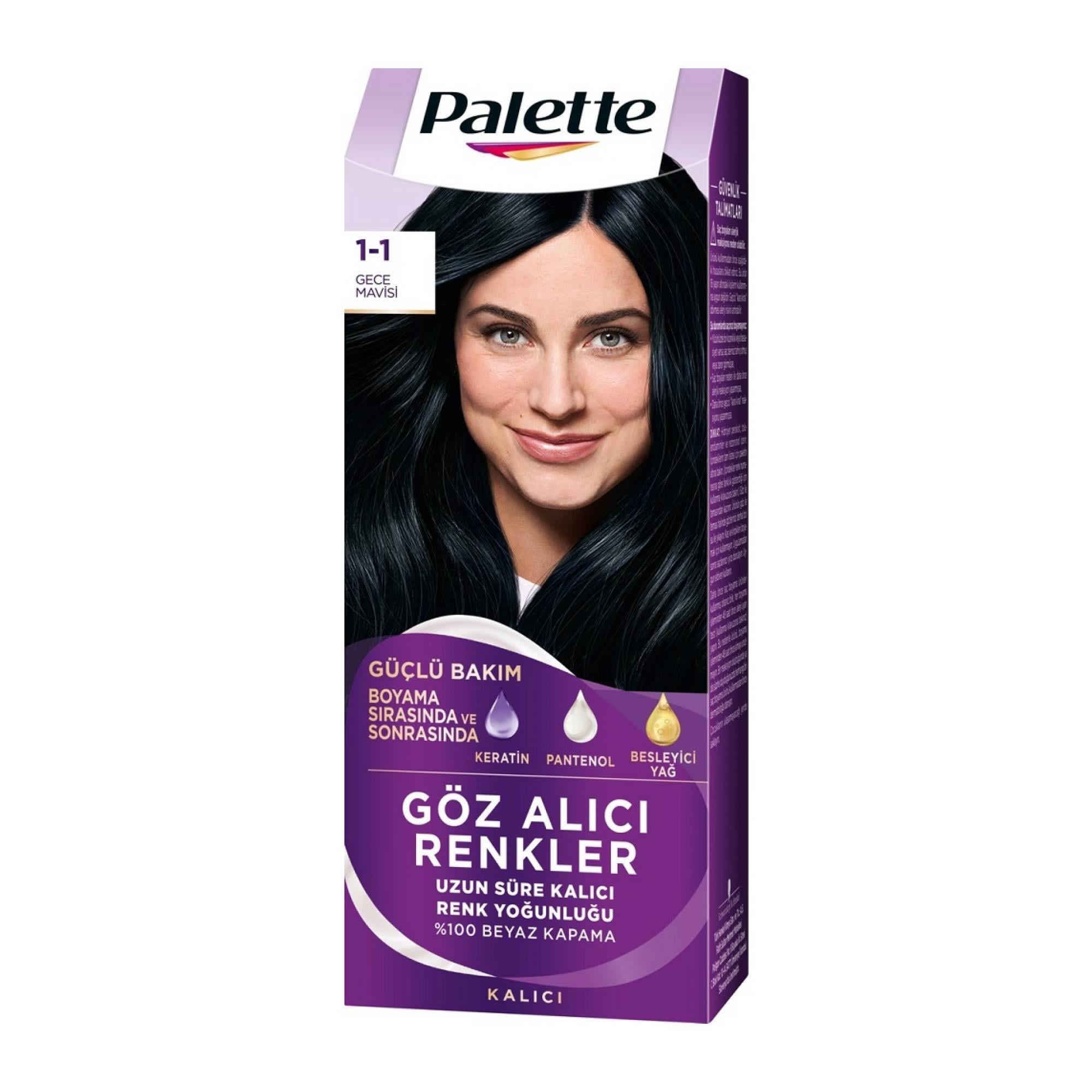 Palette Yoğun Göz Alıcı Renkler Set Boya Gece Mavisi 1-1