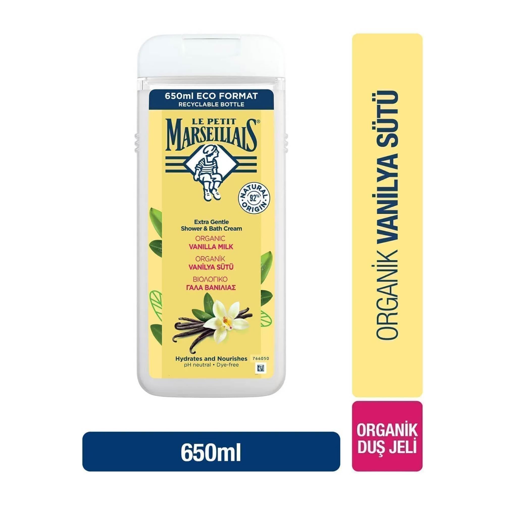 Le Petit Marseillais Vanilya Sütü Duş Jeli 600 ml.