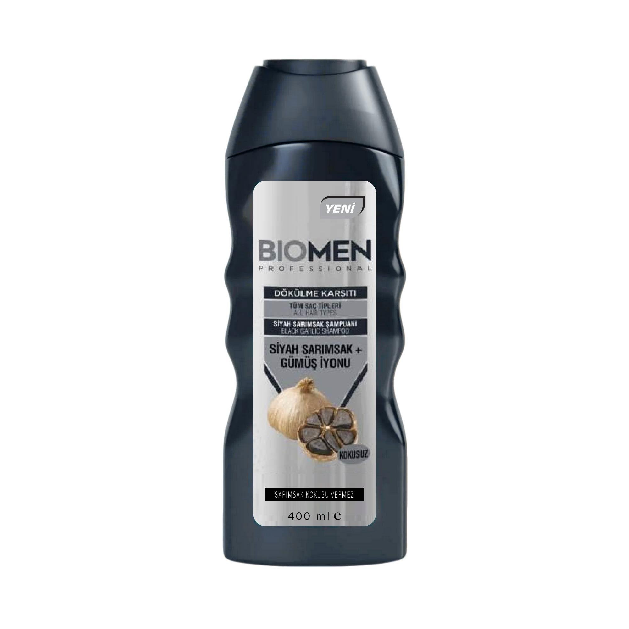 Biomen Siyah Sarımsak Gümüş İyonu Dökülme Karşıtı Şampuan 400ml