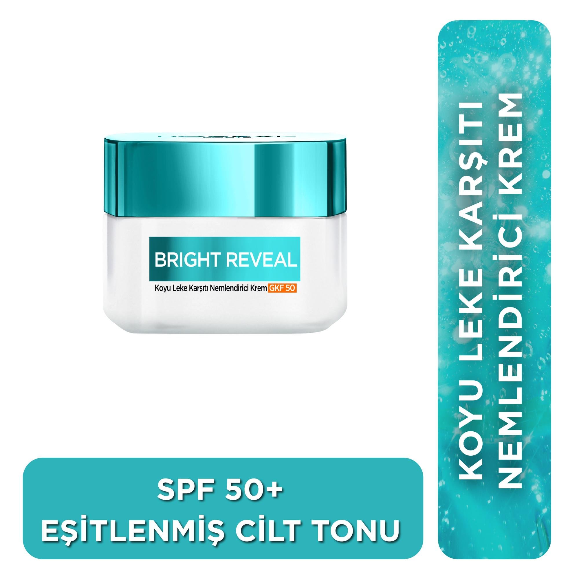 Loreal Paris Bright Reveal Koyu Leke Karşıtı Nemlendirici Krem GKF 50 