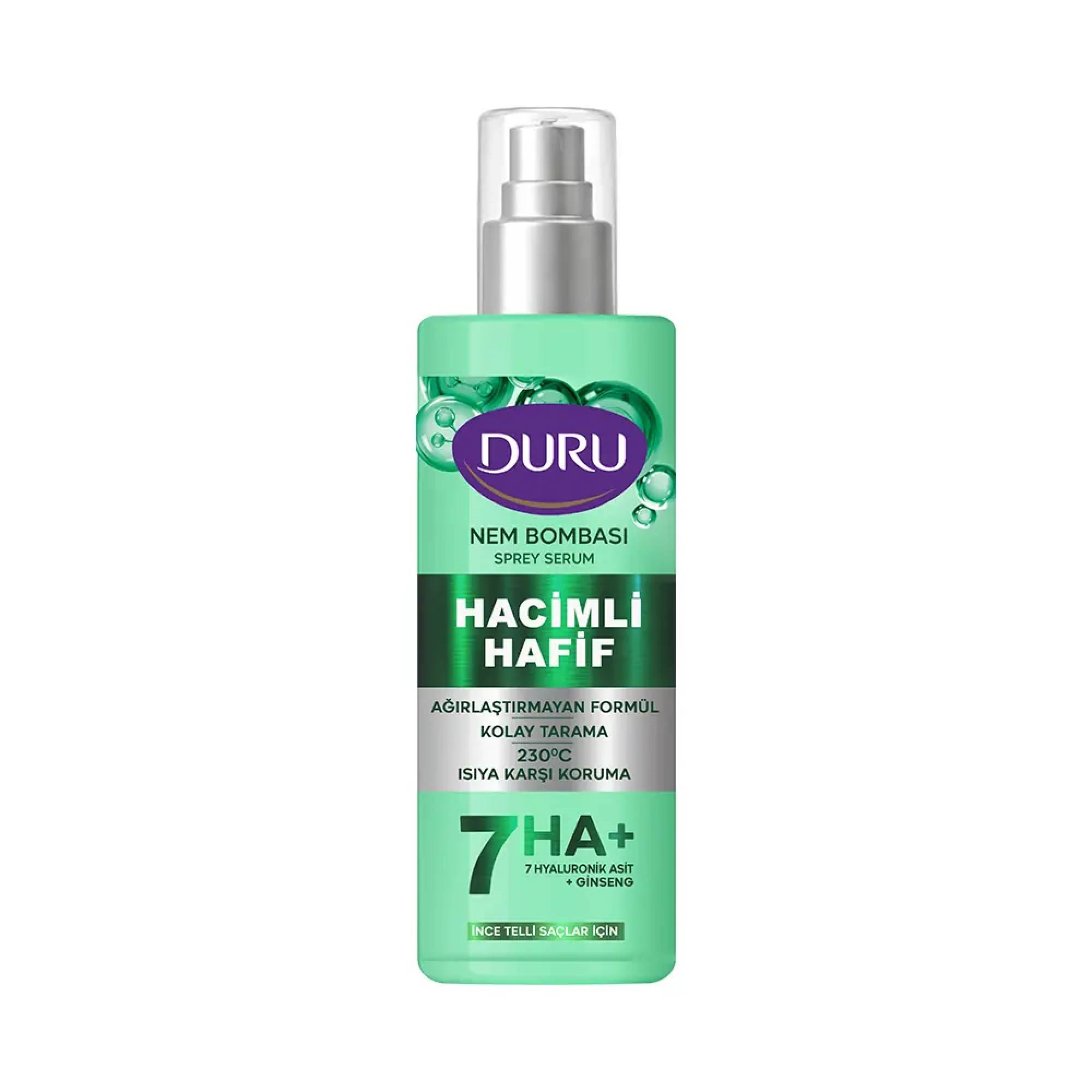 Duru Nem Bombası Hacimli & Hafif Sıvı Saç Bakım Kremi 200 Ml