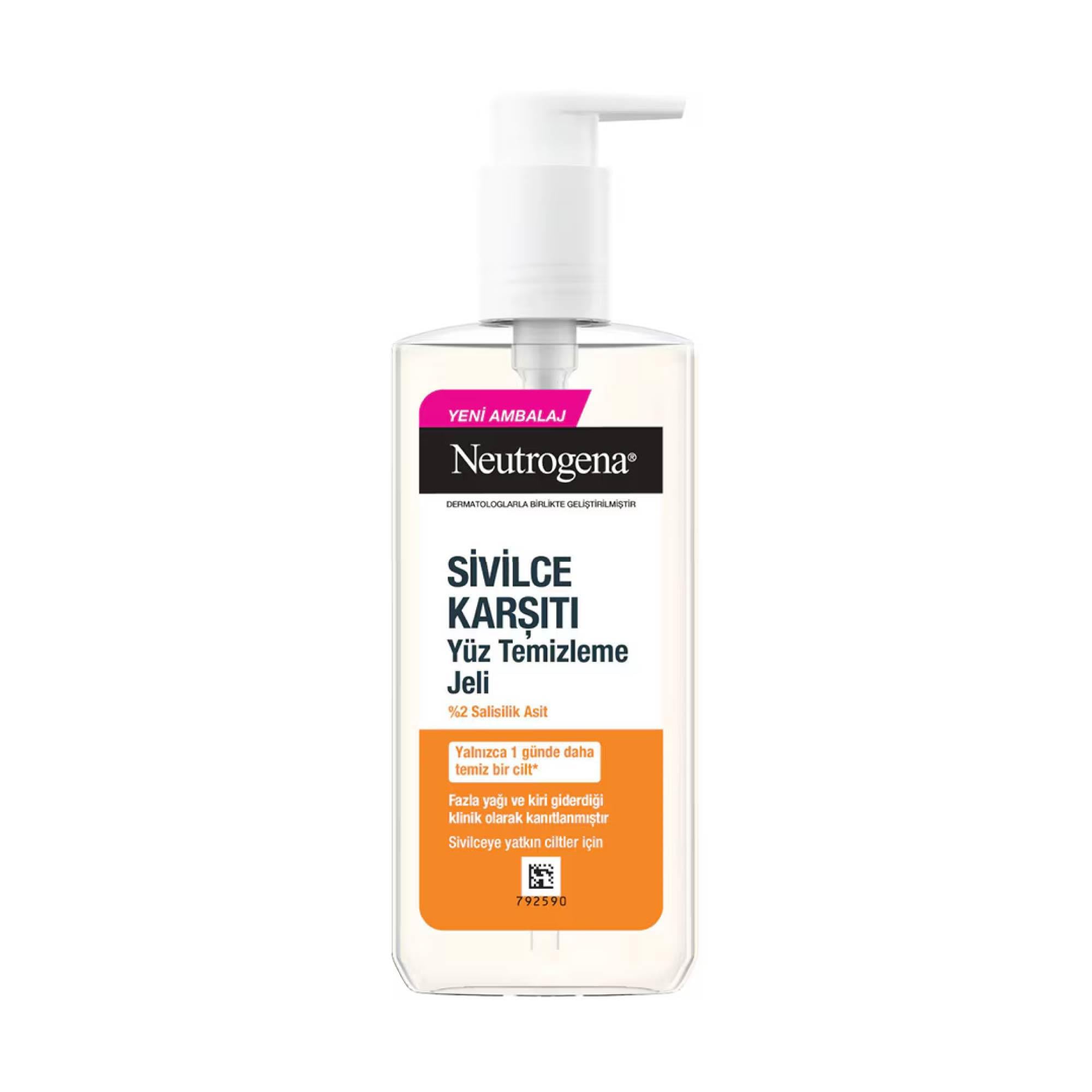 Neutrogena Sivilce Karşıtı Yüz Temizleme Jeli 200 ml 