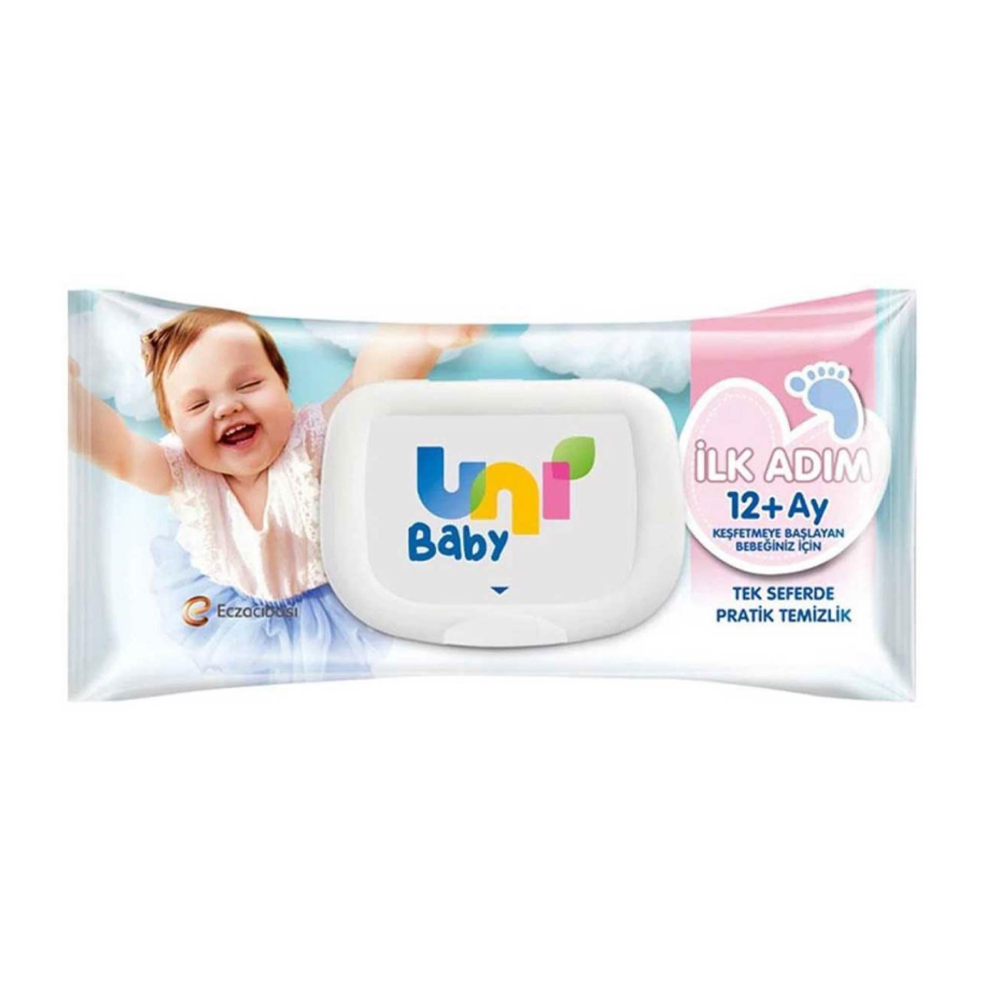 Uni Baby İlk Adım Islak Mendil - 52 Adet