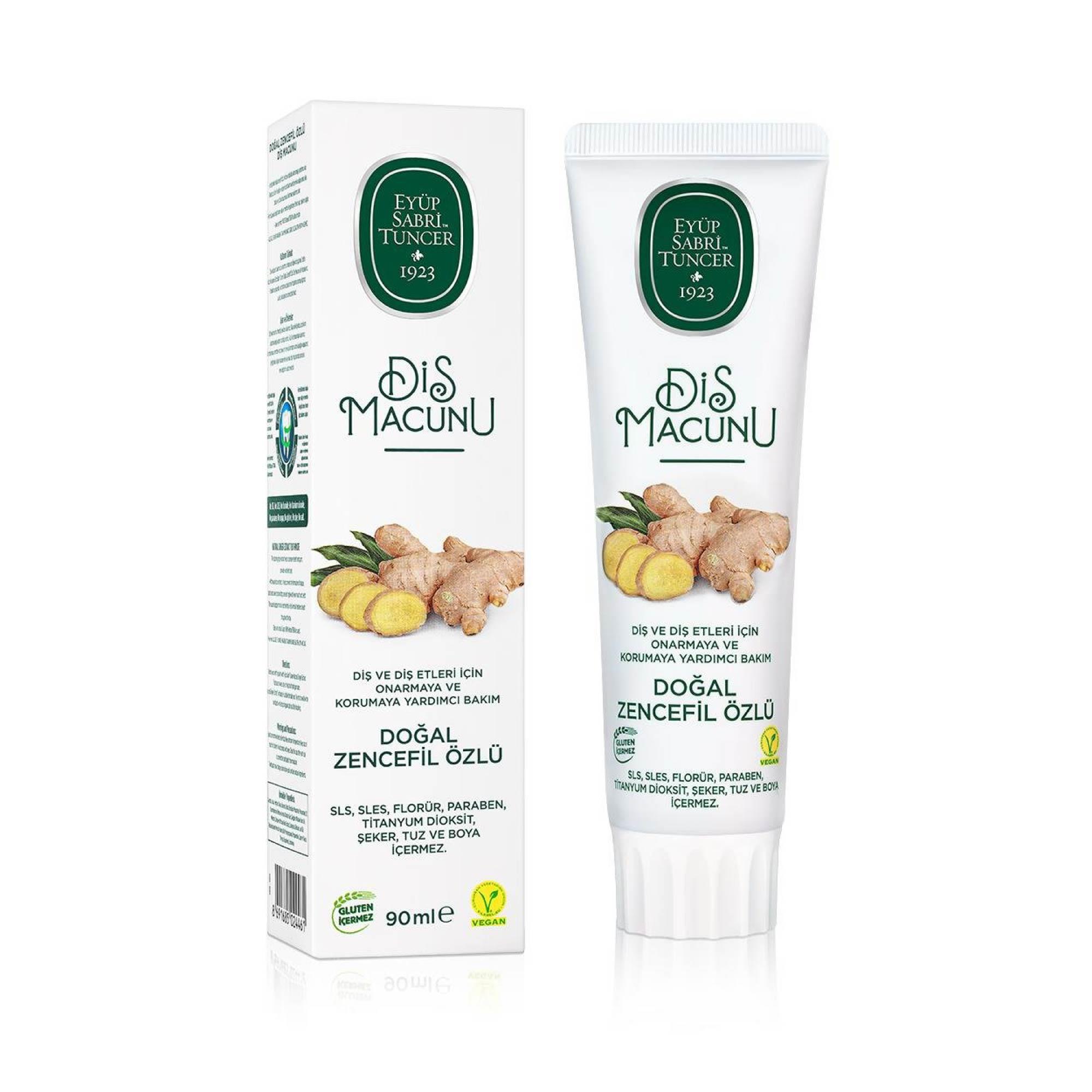 Eyüp Sabri Tuncer Diş Macunu Doğal Zencefil Özlü 90 ml