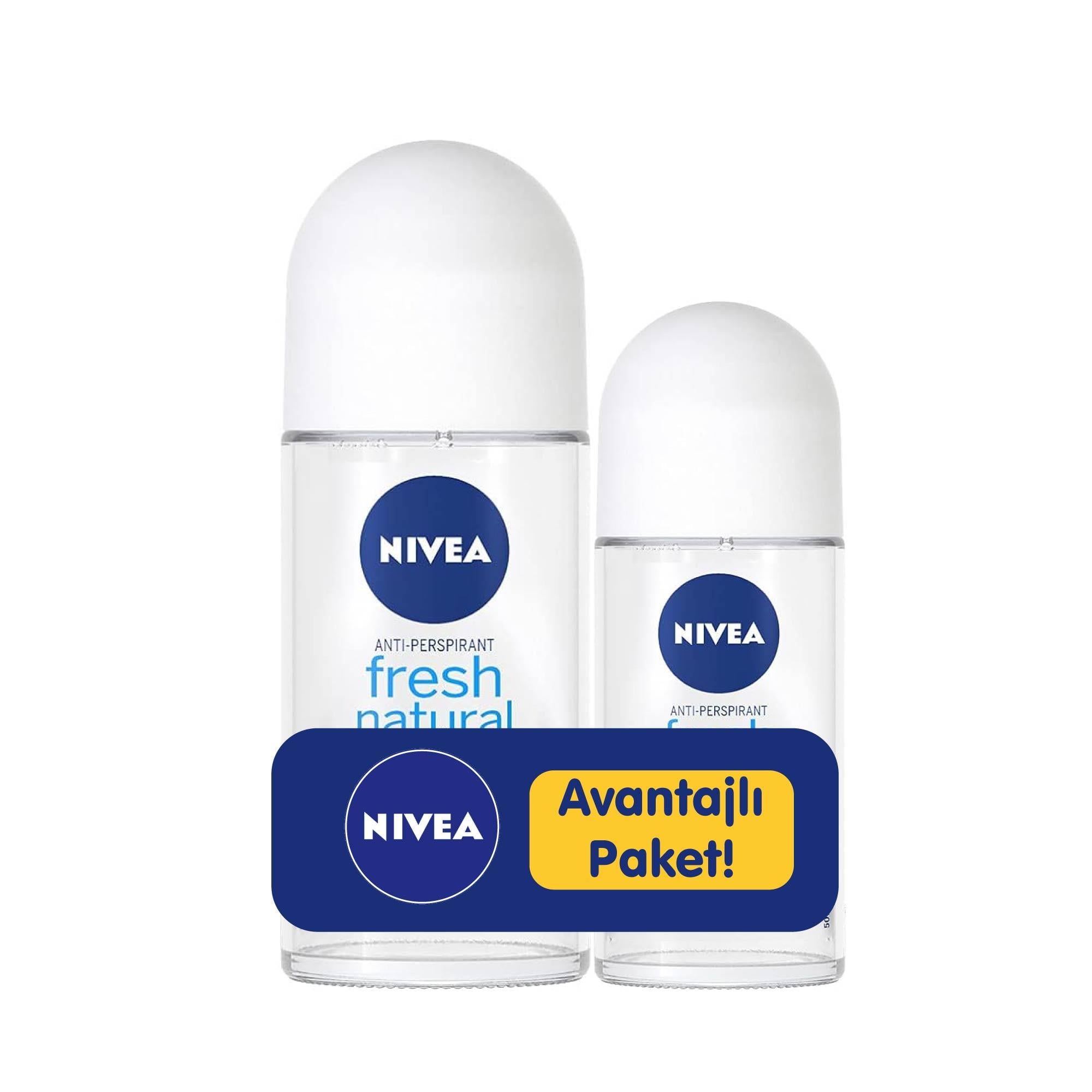 Nivea Kadın Roll-On Fresh Natural 50 ml + Nivea Kadın Roll-On Fresh Natural 25 ml