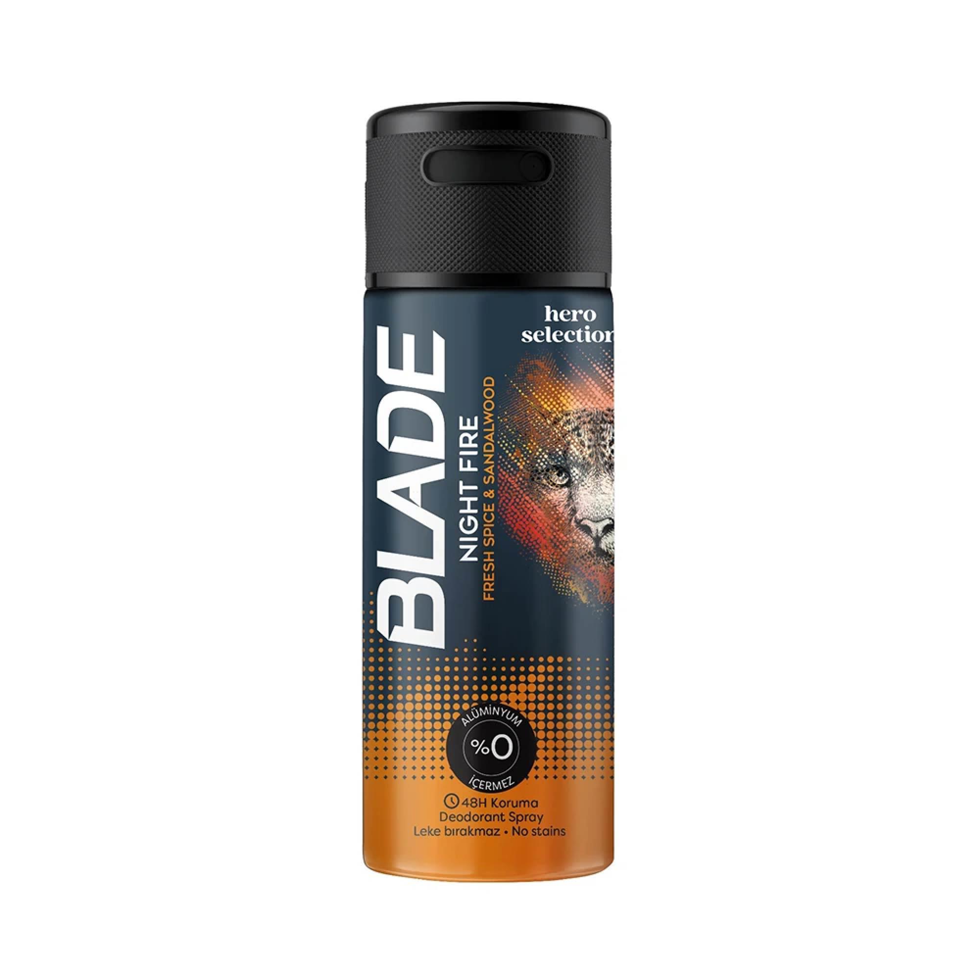 Blade Deodorant Night Fire Fresh Spice&Sandalwood Erkek 150ml