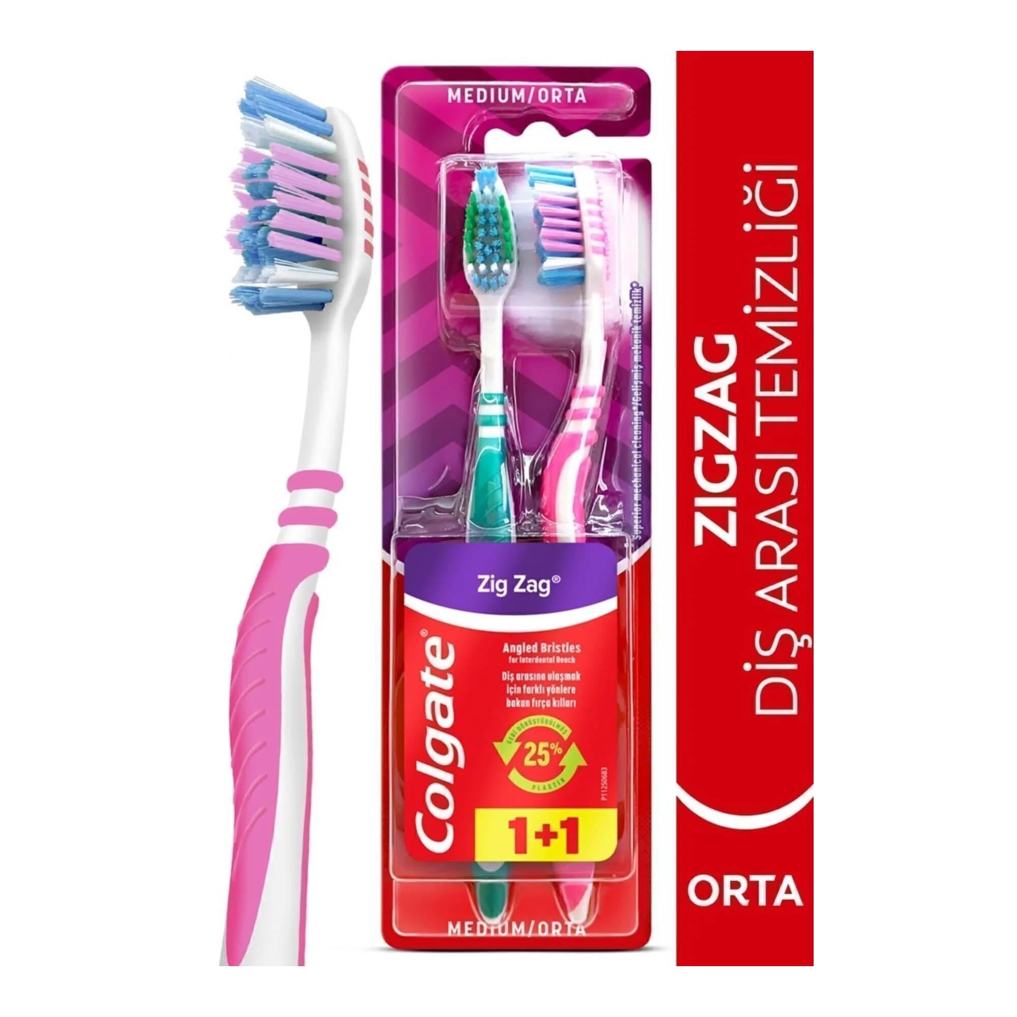 Colgate Diş Fırçası ZigZag Orta 1+1