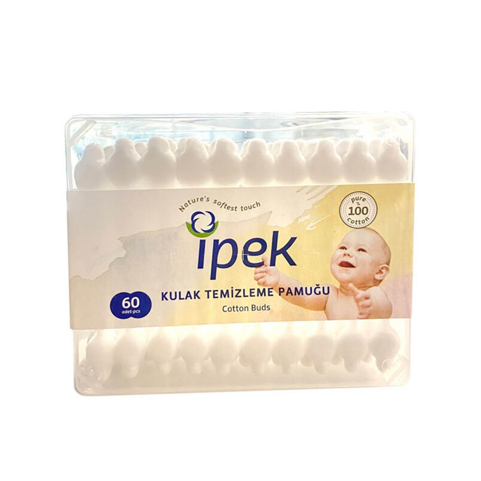 İpek Bebek Kulak Temizleme Çubuğu 60'lı