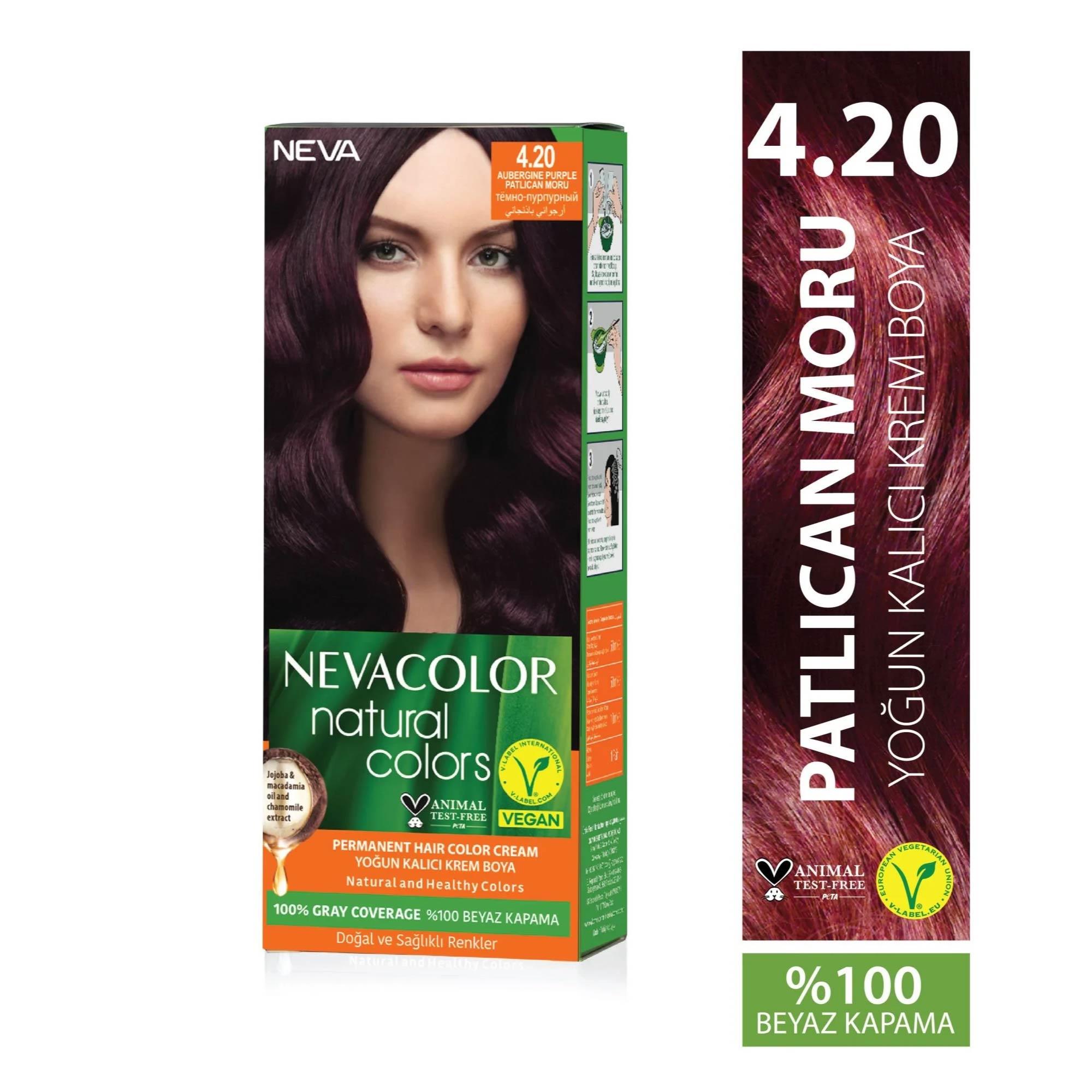 Nevacolor Natural Colors Set Boya Patlıcan Moru 4.20