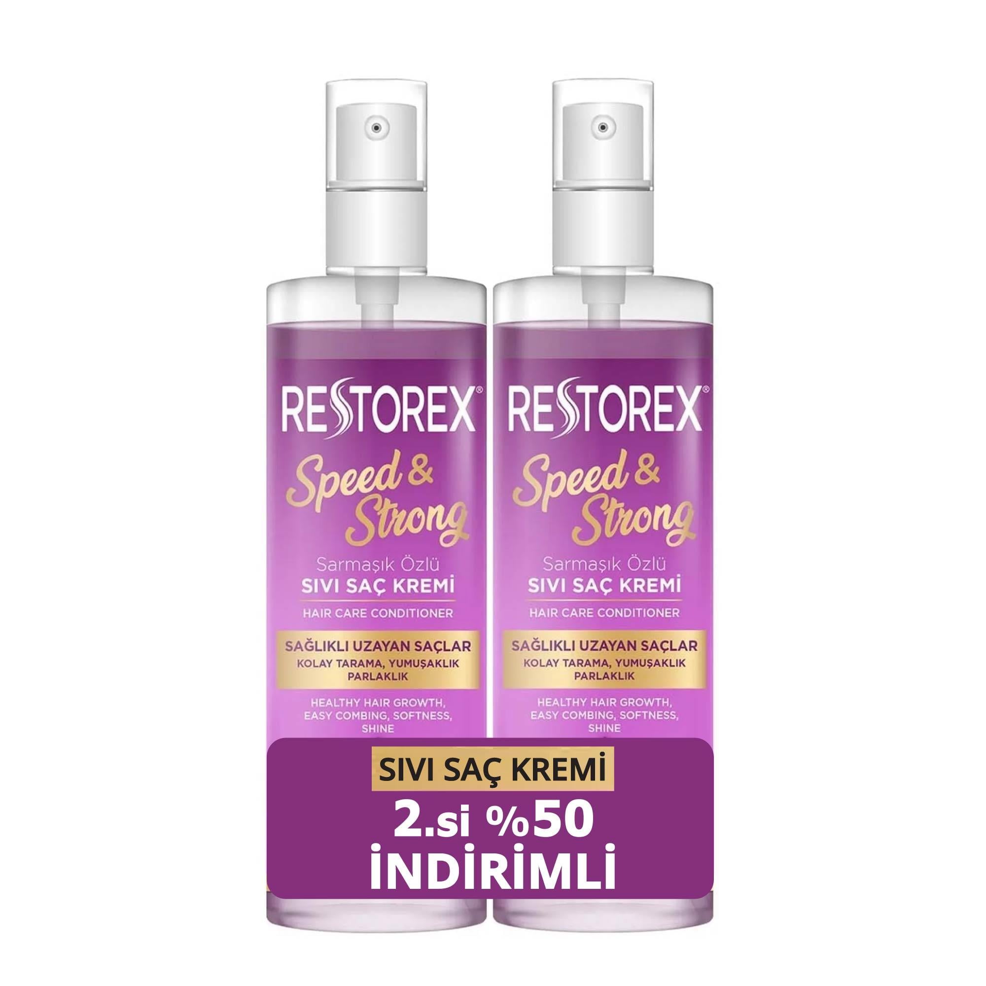 Restorex Sıvı Saç Kremi Sarmaşık Özlü Sağlıklı Uzama Etkili 2'li 200 Ml