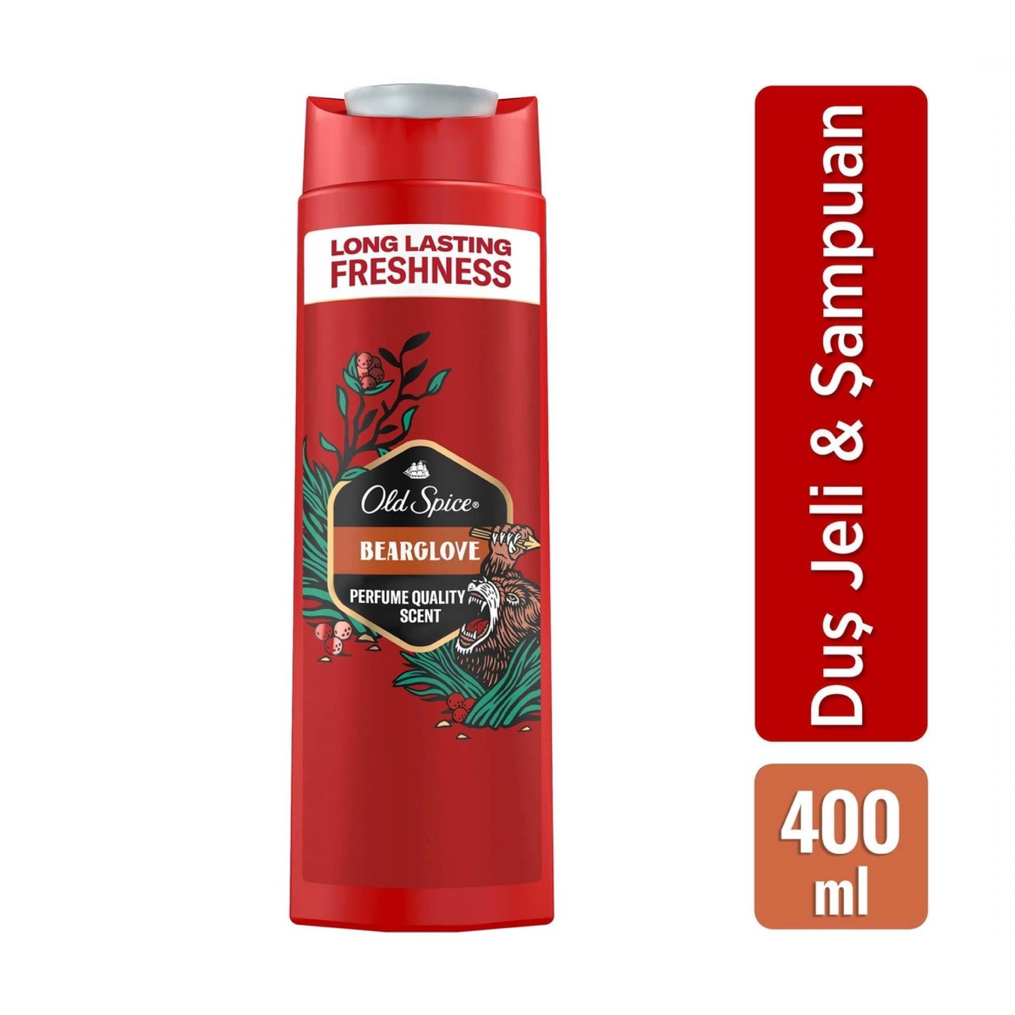 Old Spice Duş Jeli ve Şampuan Bearglove 400 ml