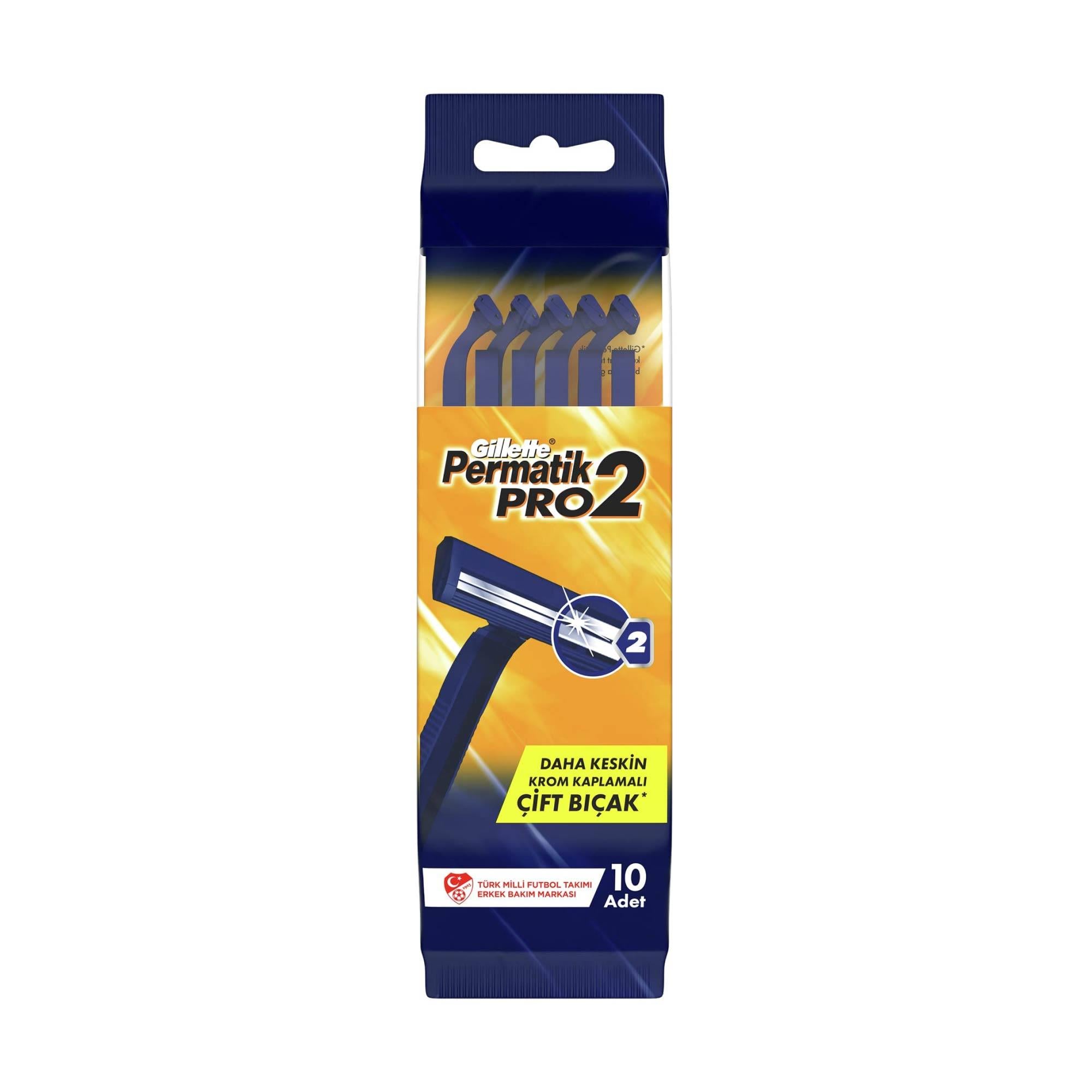 Gillette Permatik Pro2 Tıraş Bıçağı 10'lu