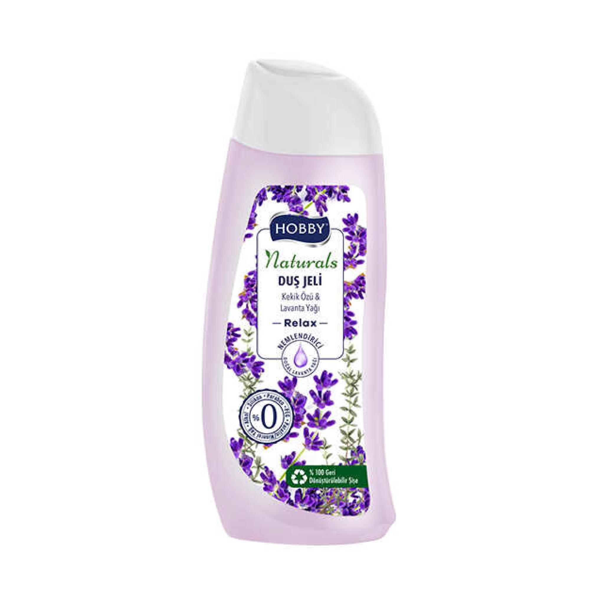 Hobby Naturals Duş Jeli Kekik % Lavanta Yağı 500 ml