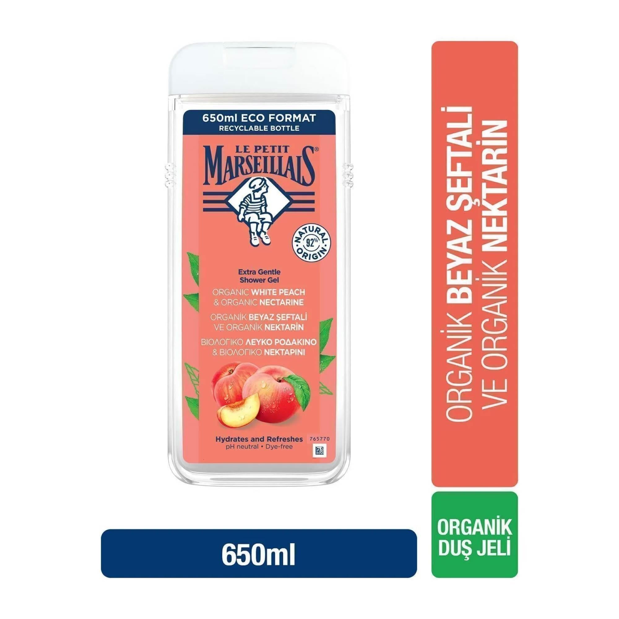 Le Petit Marseillais Duş Jeli Beyaz Şeftali Ve Nektarin 600 ml.
