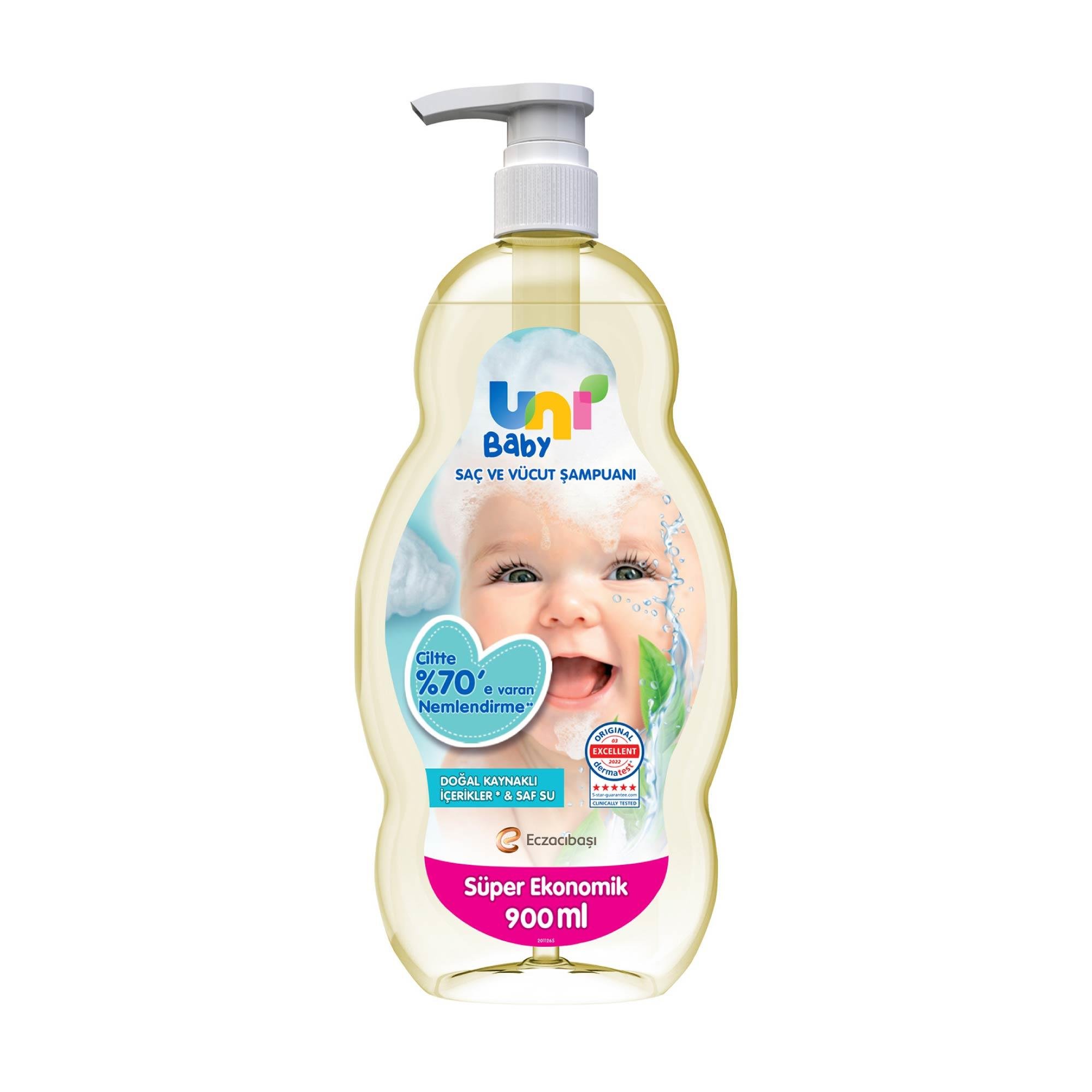 Uni Baby Saç ve Vücut Şampuanı 900ml