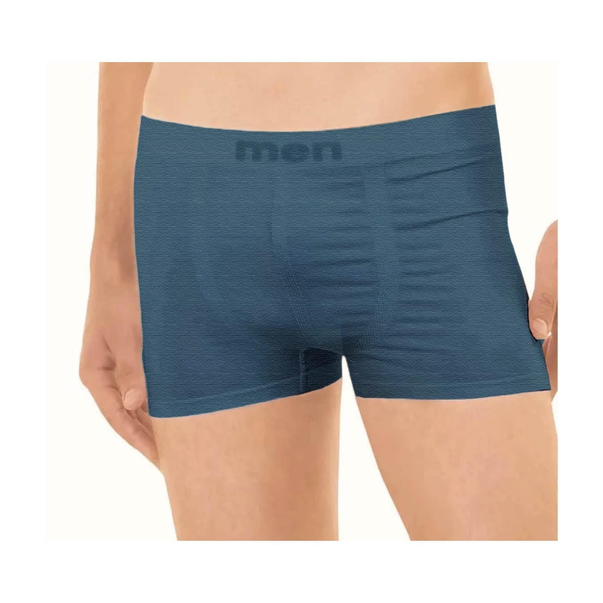 Elite Life Erkek Dikişsiz Boxer Füme Mavi M/L 907