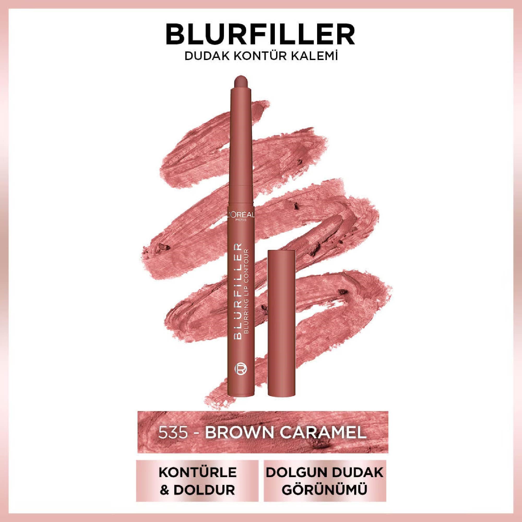 Loreal Paris Blurfiller Dudak Kontür Kalemi - 535 Brown Caramel