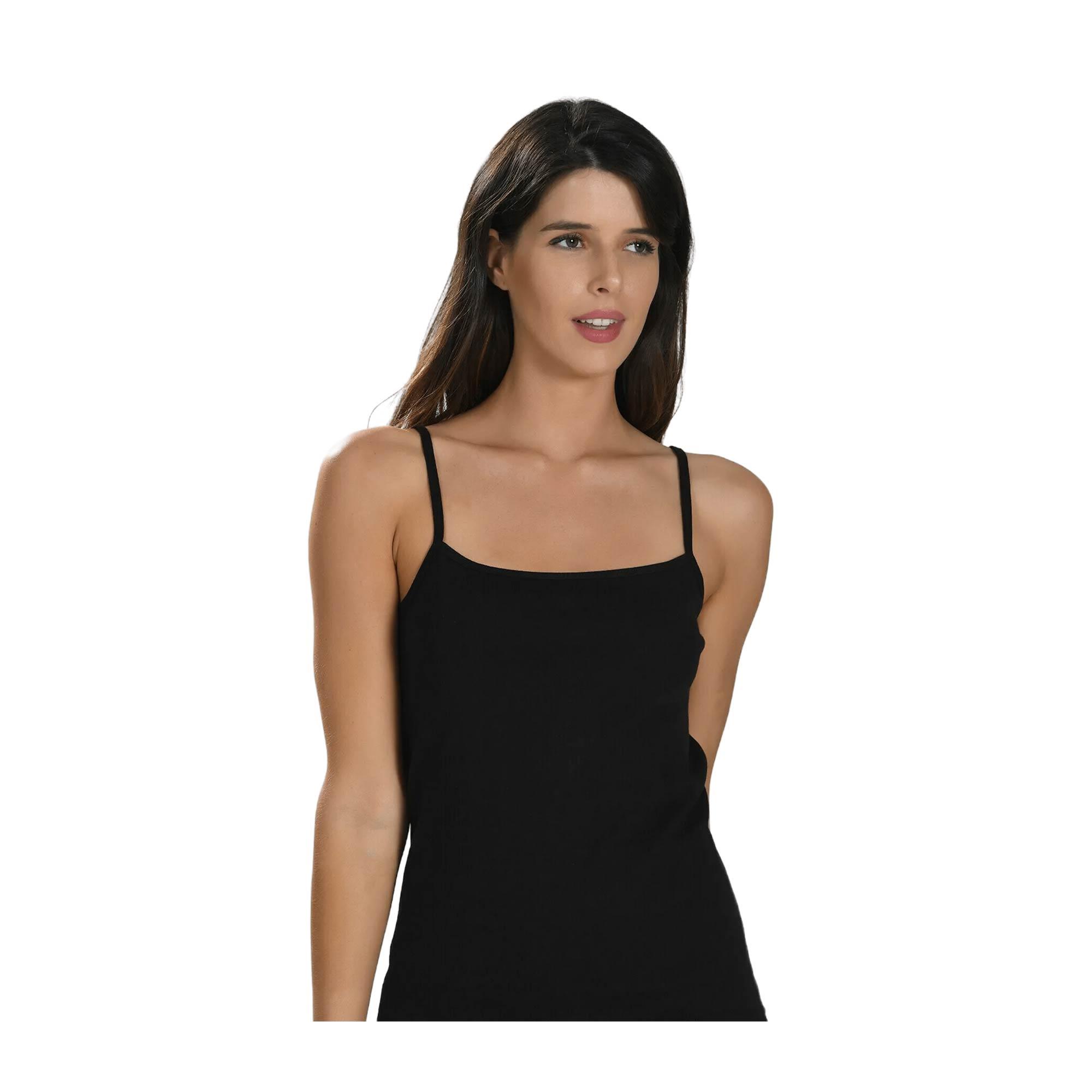 NBB Kadın Atlet Siyah XLarge İnce Askı 663