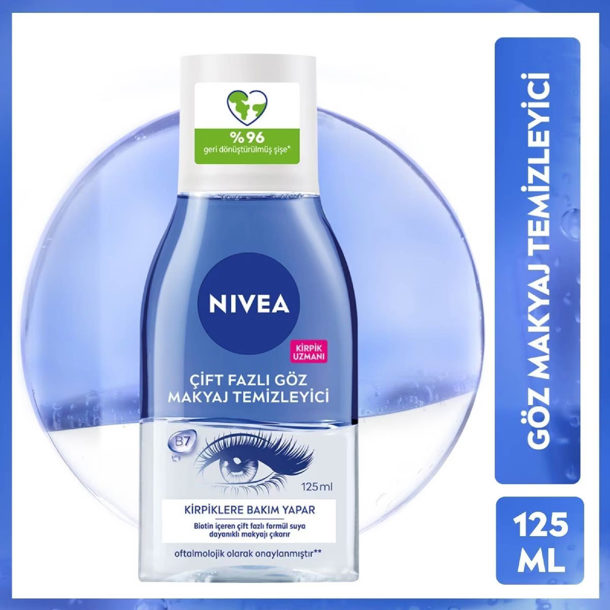 Nivea Çift Etkili Göz Makyaj Temizleyici 125 Ml