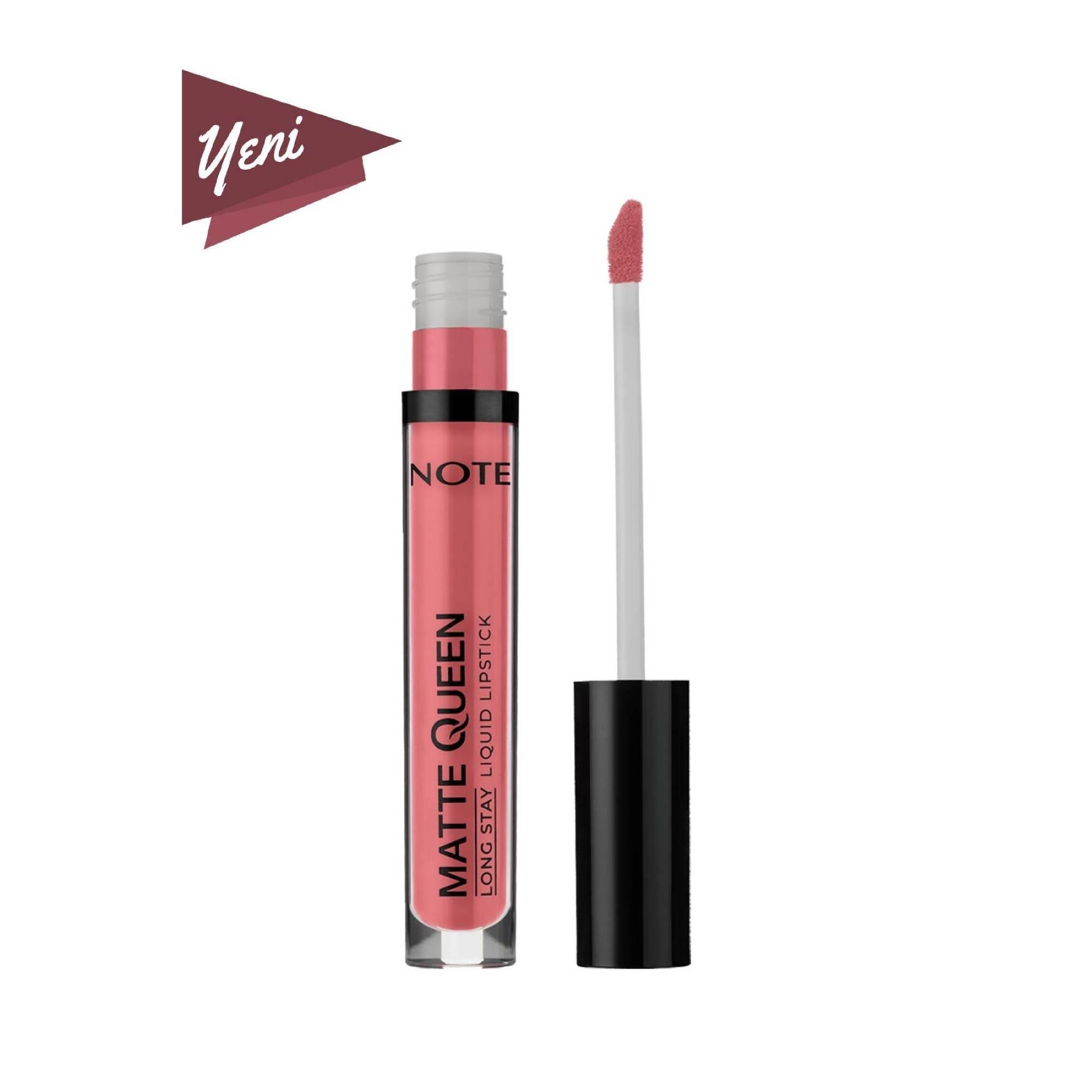Note Matte Queen Long Stay Likit Ruj 07 Proud Pink