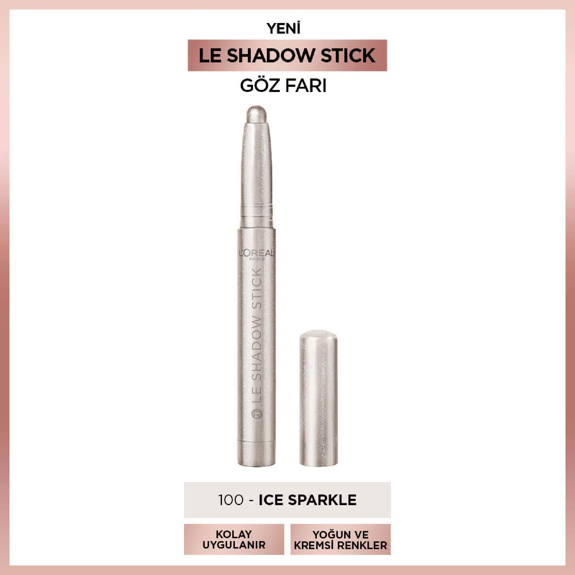 Loreal Paris Le Shadow Stick Göz Farı  100 Ice Sparkle