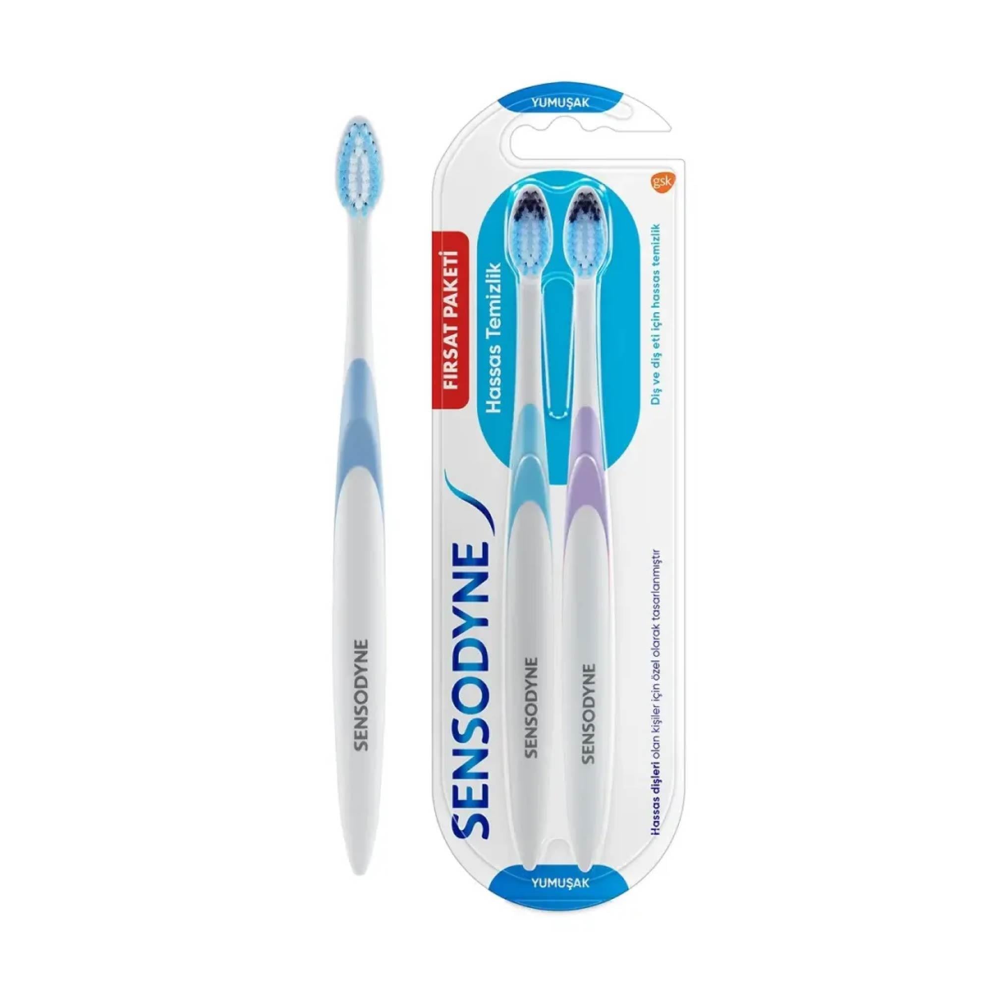 Sensodyne Hassas Temizlik Diş Fırçası 2'li Yumuşak
