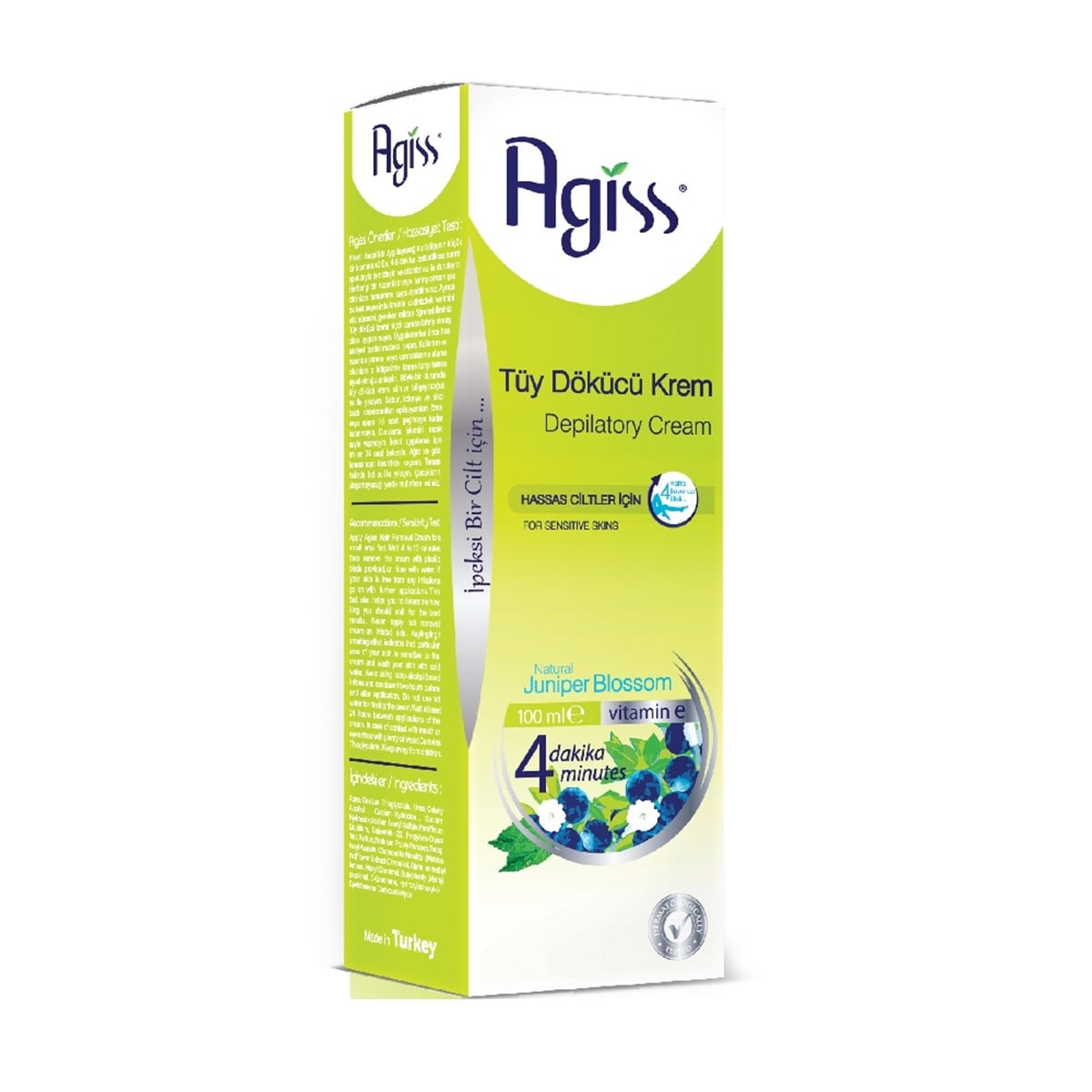 Agiss Tüy Dökücü Krem Hassas Cilt 100 ml.