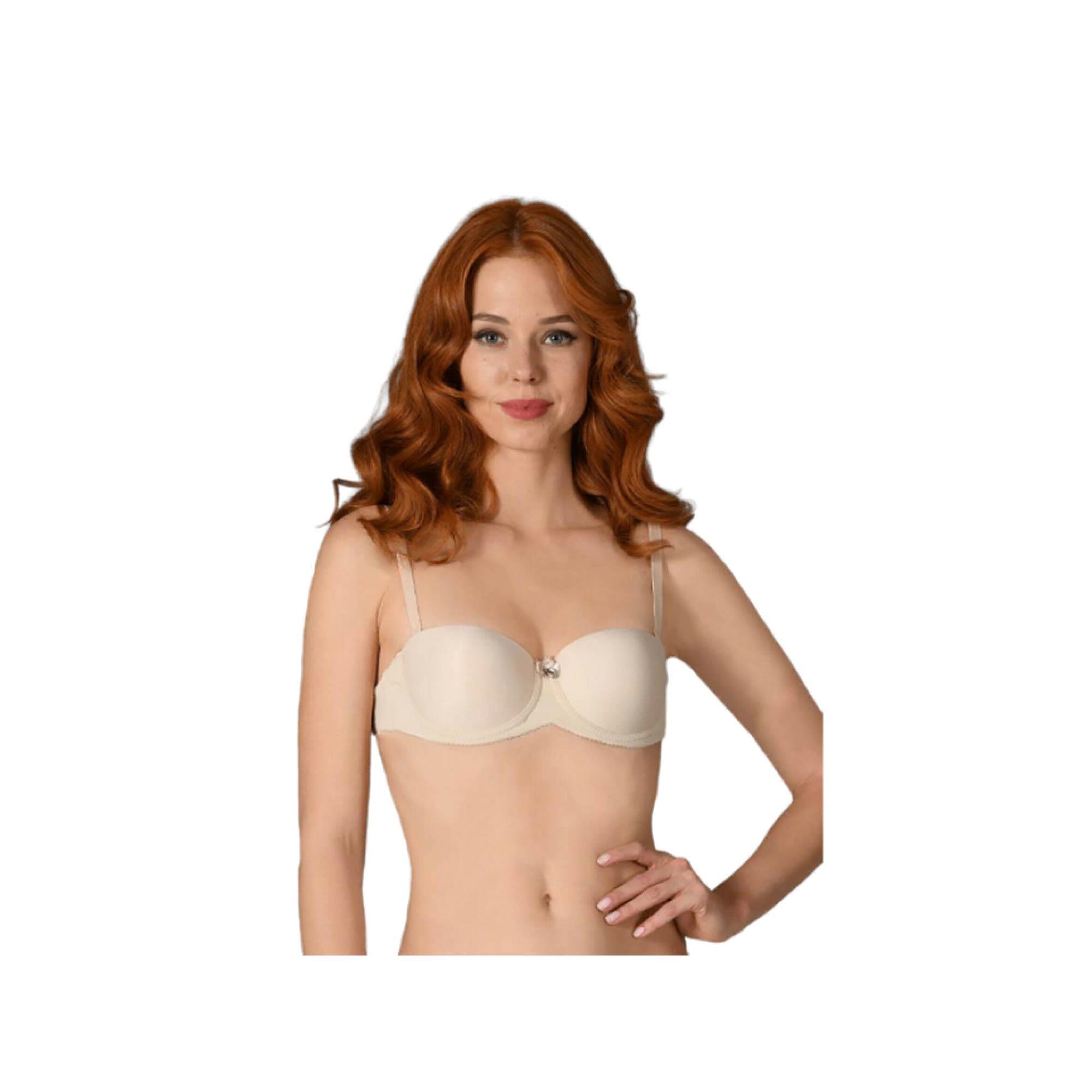 NBB Kadın Destekli Straplez Sütyen Ten /75 3520	