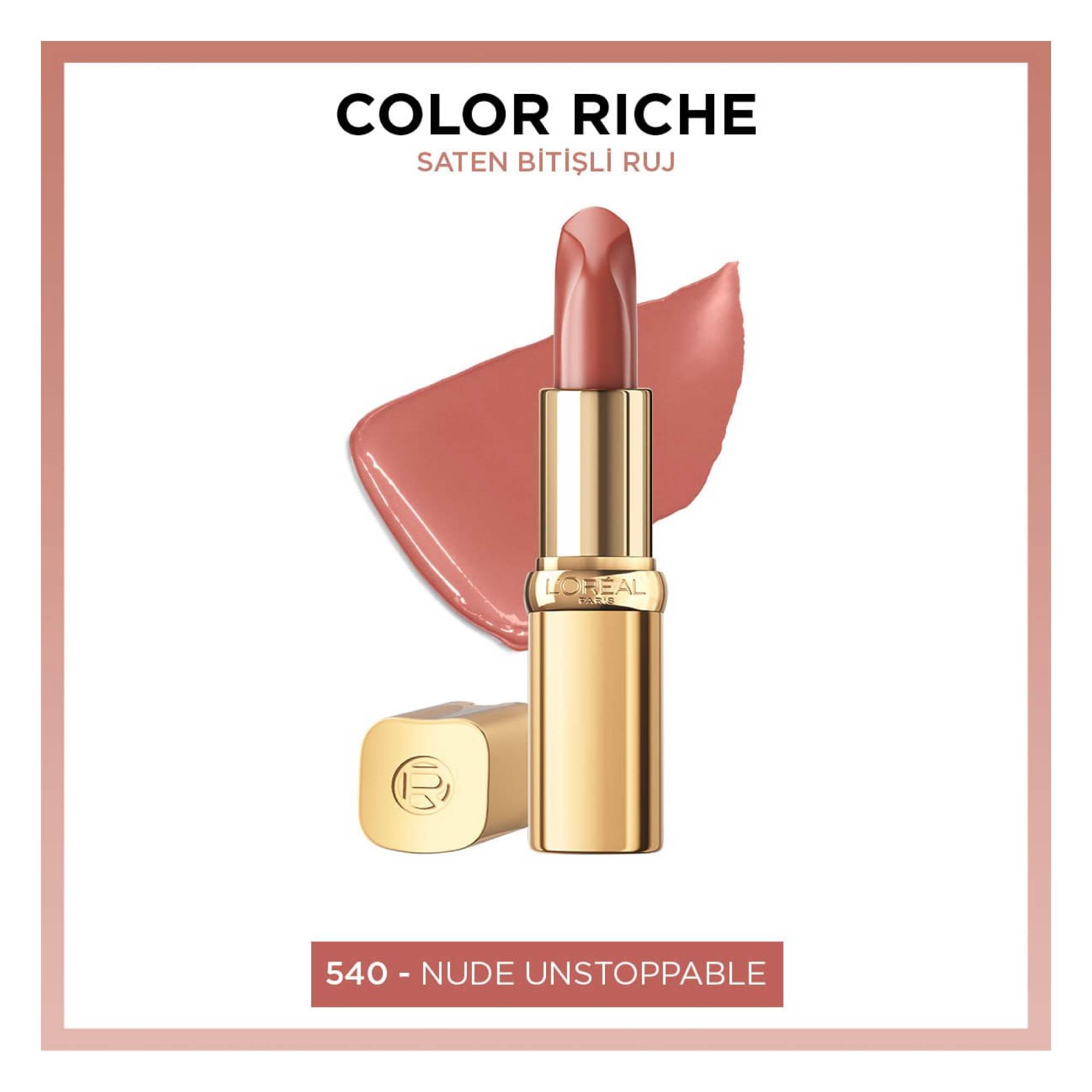 Loreal Paris Color Riche Ruj Nu Unstoppable No:540