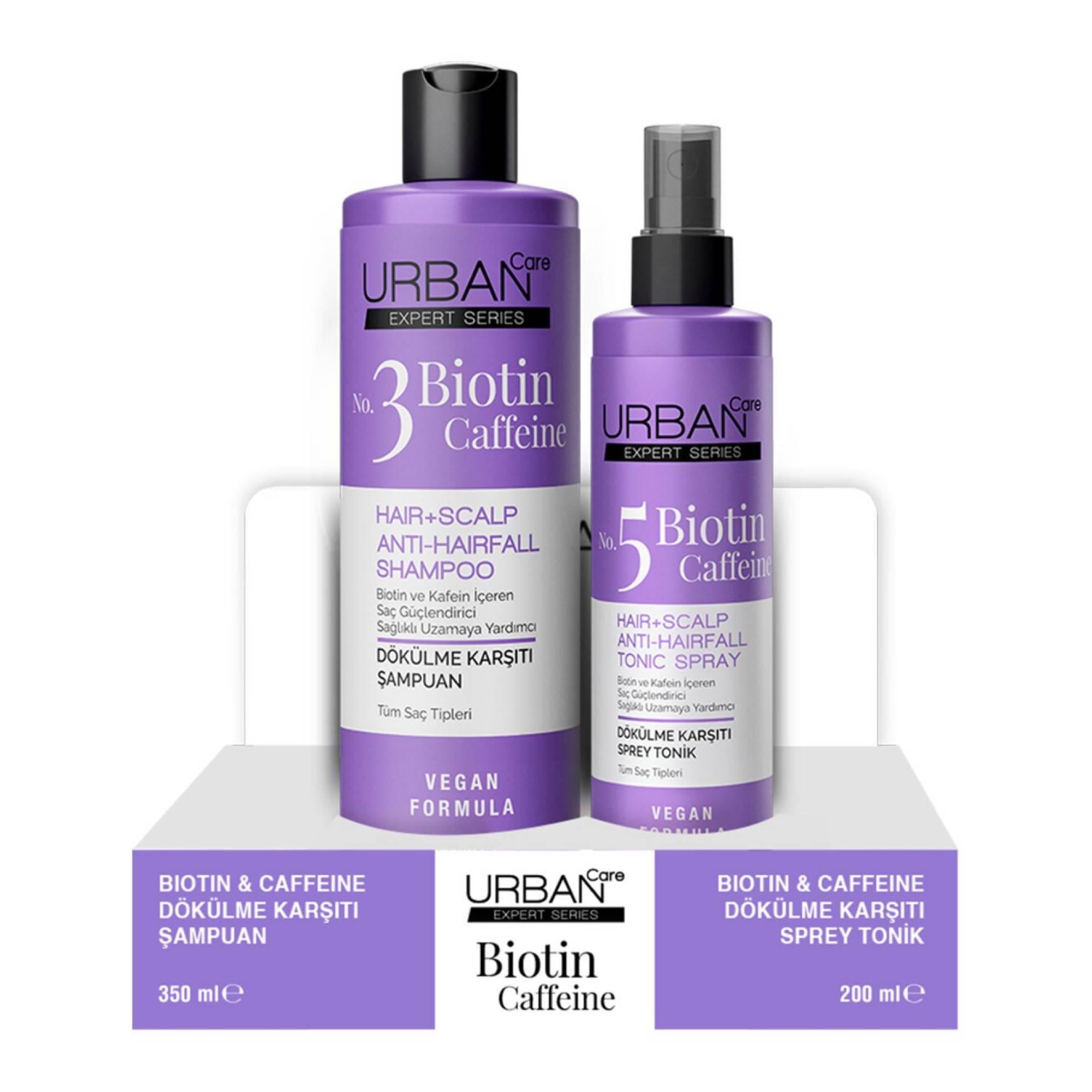 Urban Care Biotin & Caffein 350Ml Şampuan + 200ml Tonik