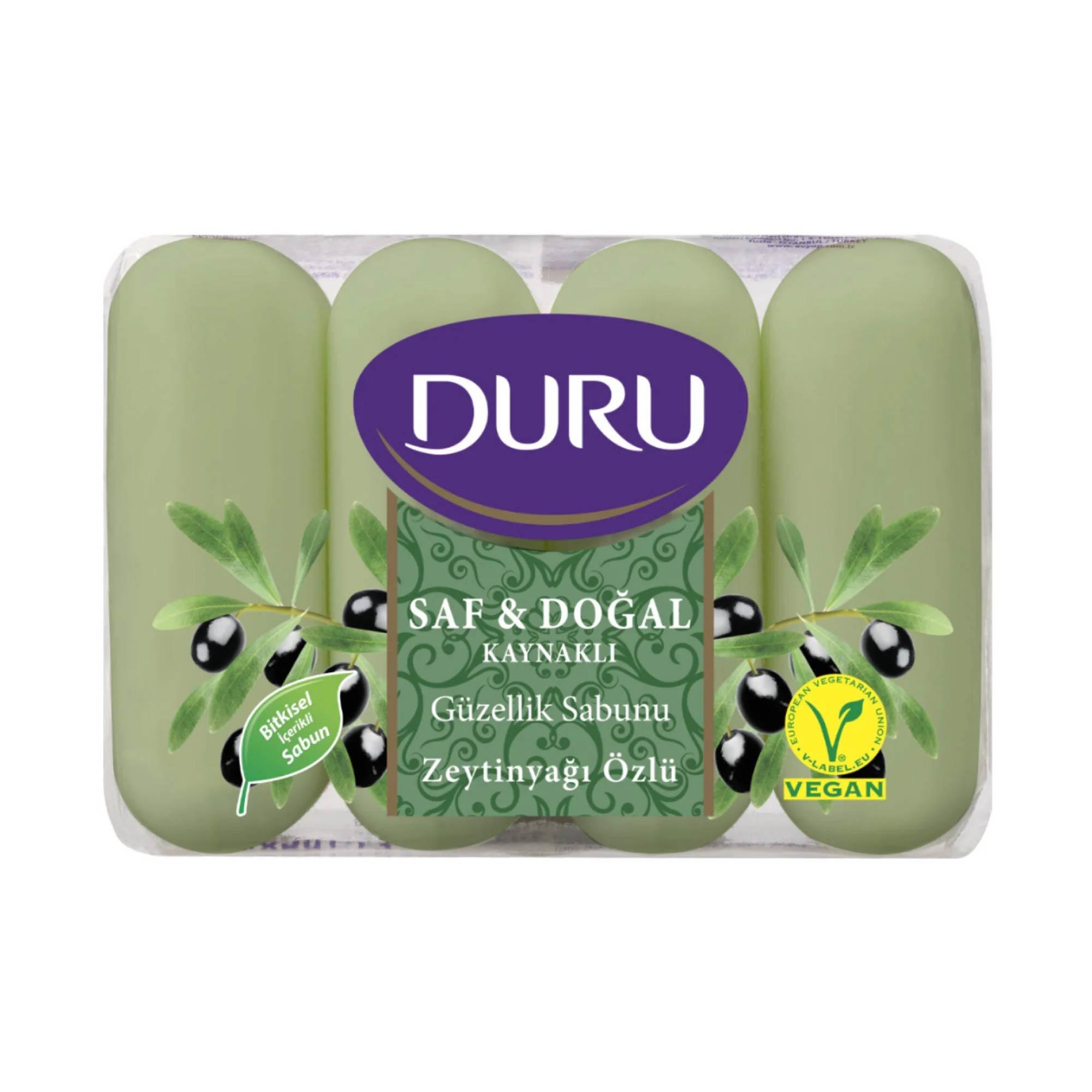 Duru Sabun Saf ve Doğal Zeytinyağlı 4'lü 280gr