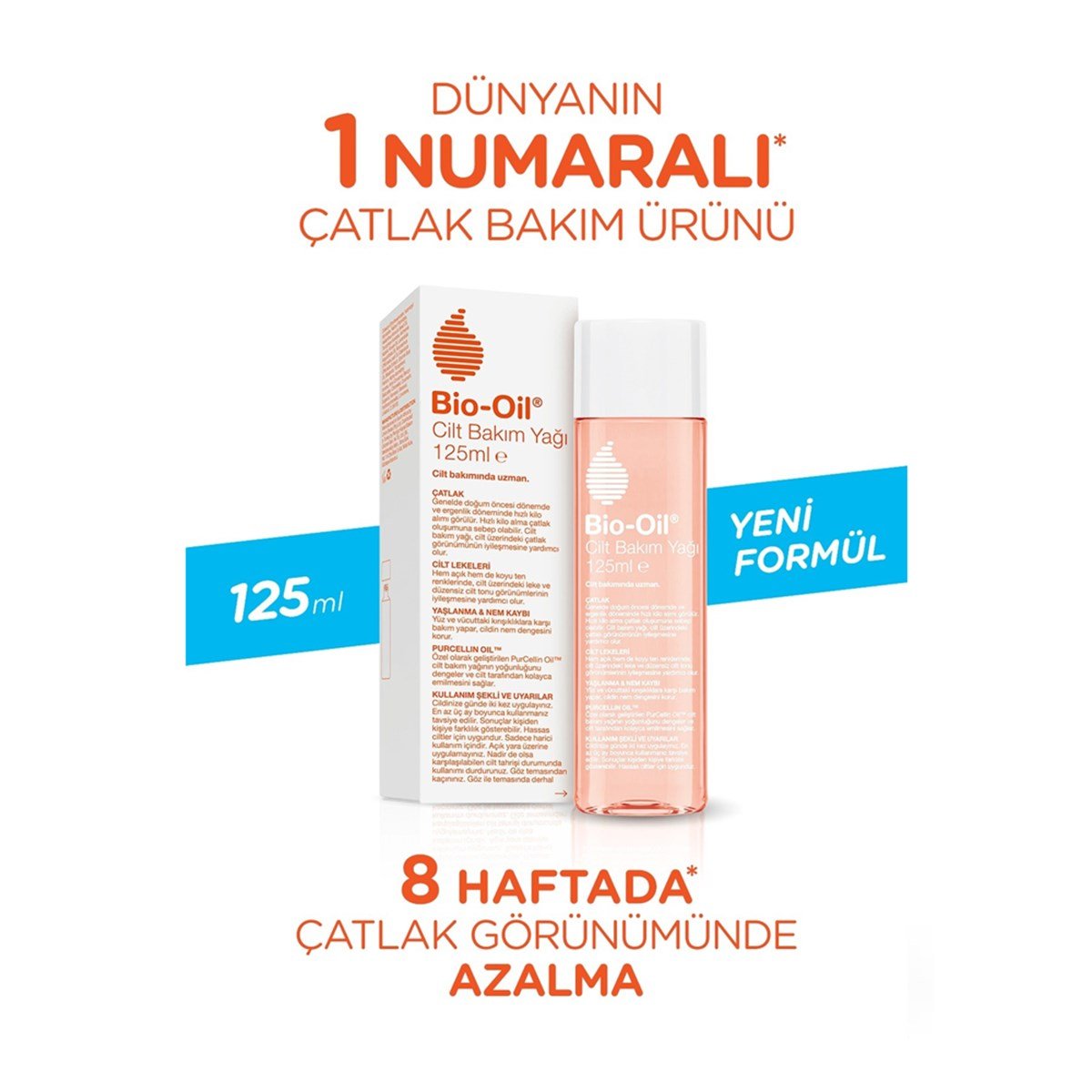 Bio-Oil Çatlak Karşıtı & Nemlendirici Cilt Bakım Yağı 125 ml