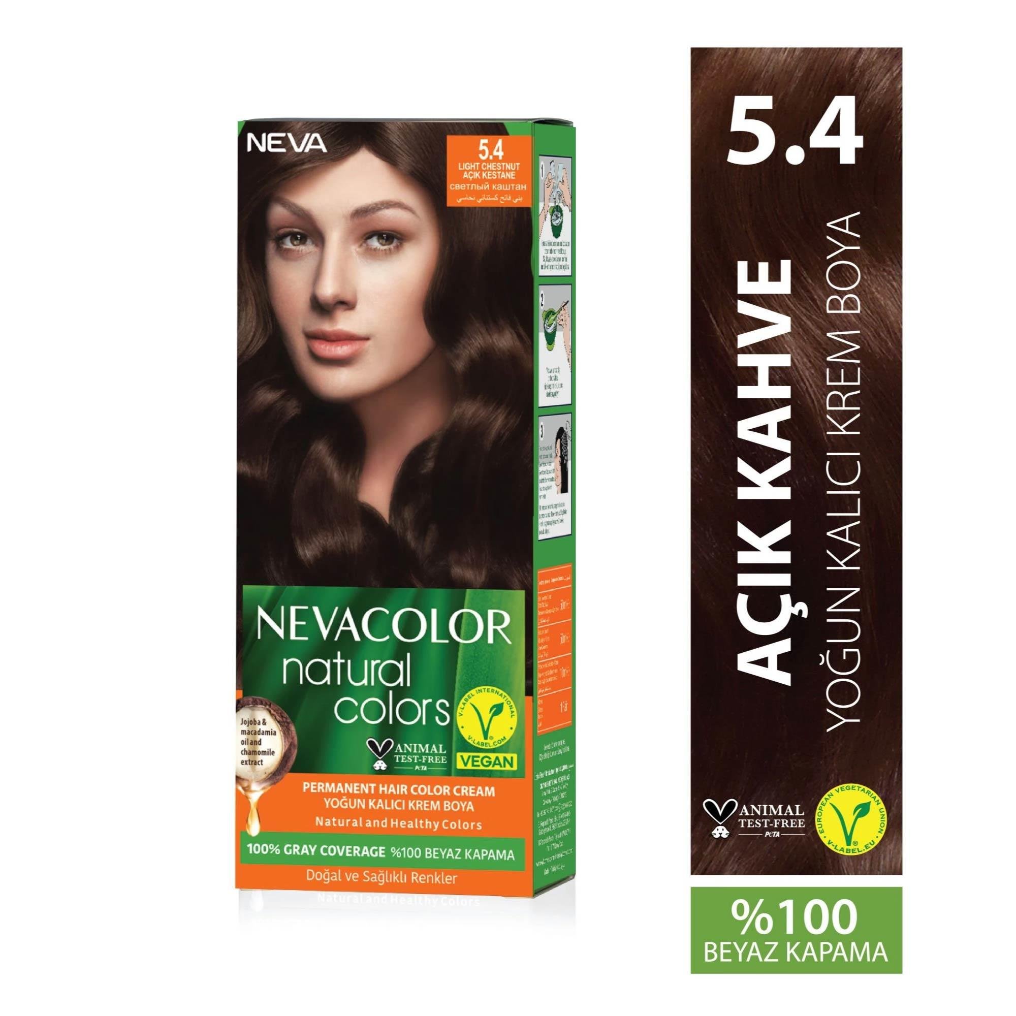 Nevacolor Natural Colors Set Boya Açık Kestane 5.4