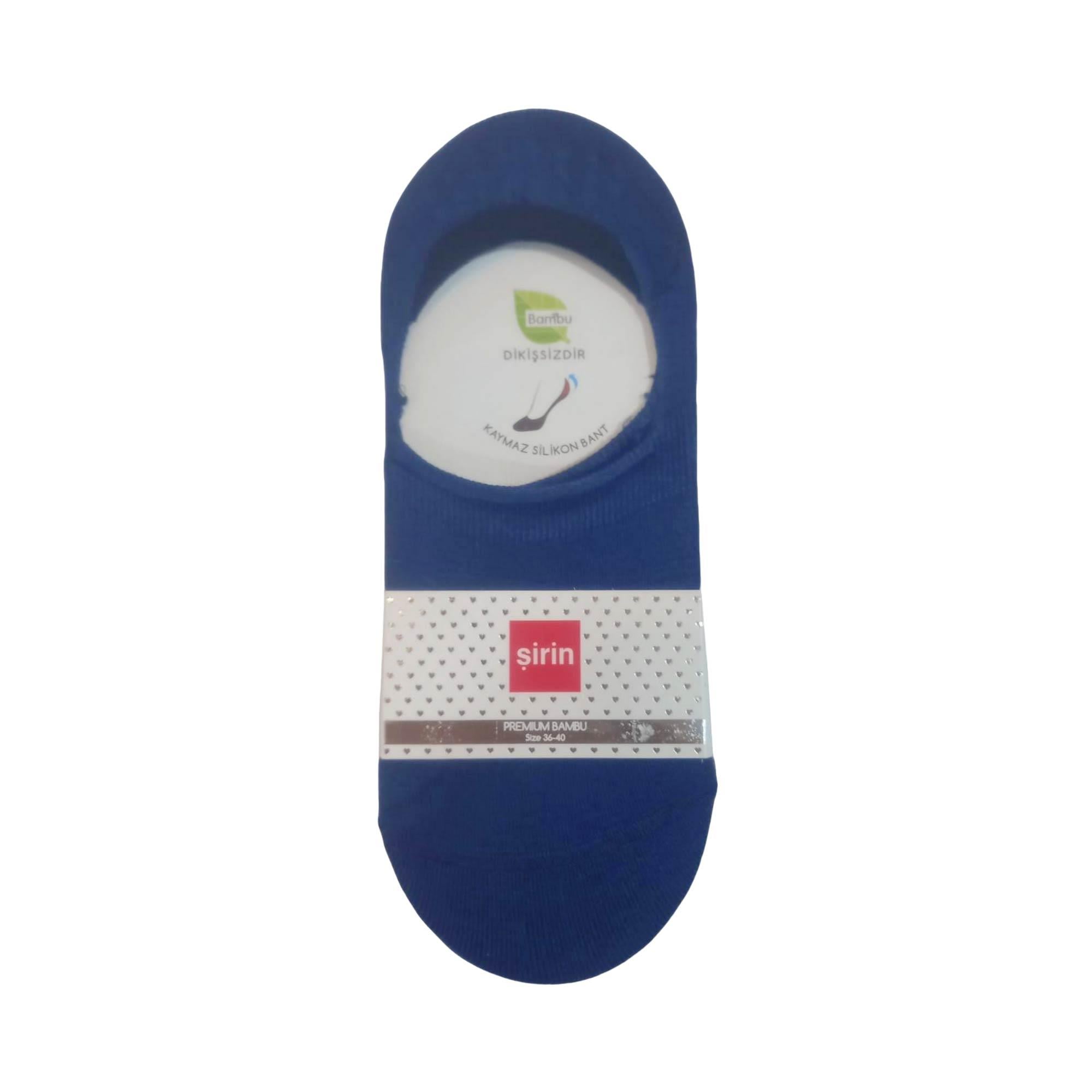 Şirin Babet Premium Bambu Dikişsiz Çorap Lacivert Kadın 4023