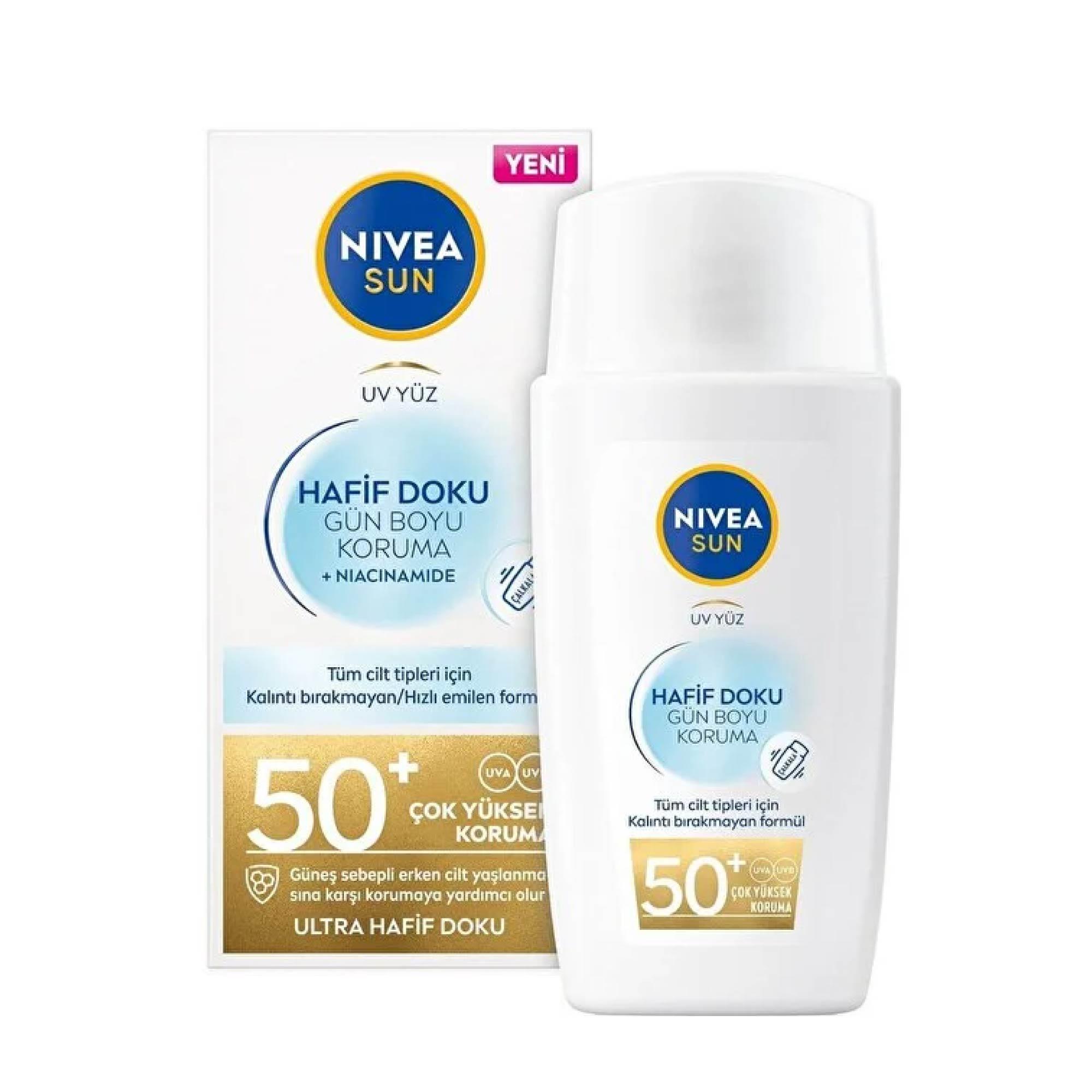 Nivea Sun Hafif Dokulu Güneş Koruyucu Yüz Kremi 50SPF 40 ml