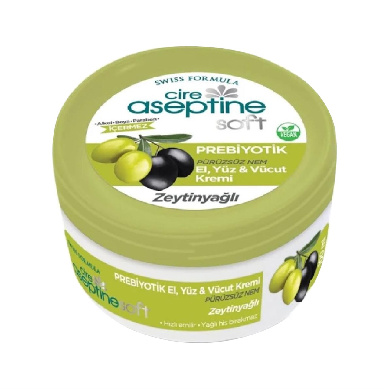 Cire Aseptine Prebiyotik El,Yüz,Vücut Kremi Zeytinyağlı Pürüzsüz Nem 100 ml 