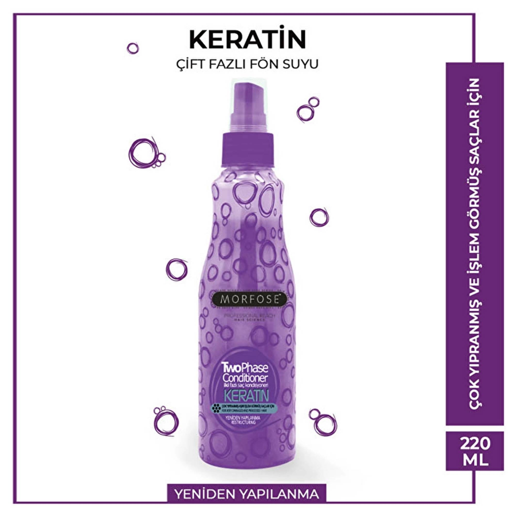 Morfose Keratin Çift Fazlı Fön Suyu 240 ml