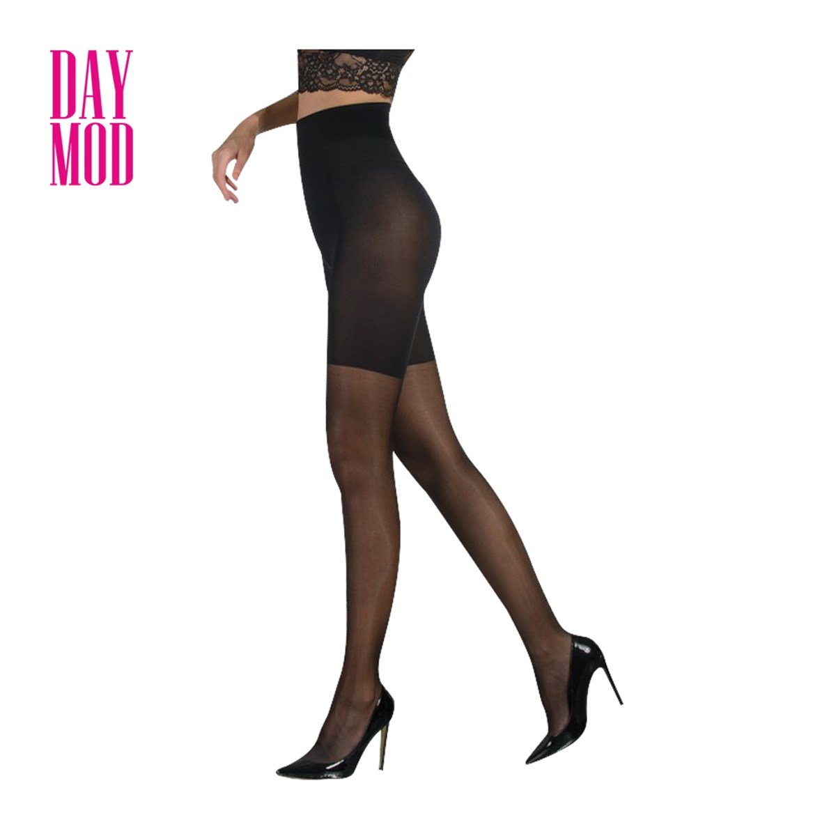 DayMod Control Top 20 Külotlu Çorap 500/Siyah Beden.2