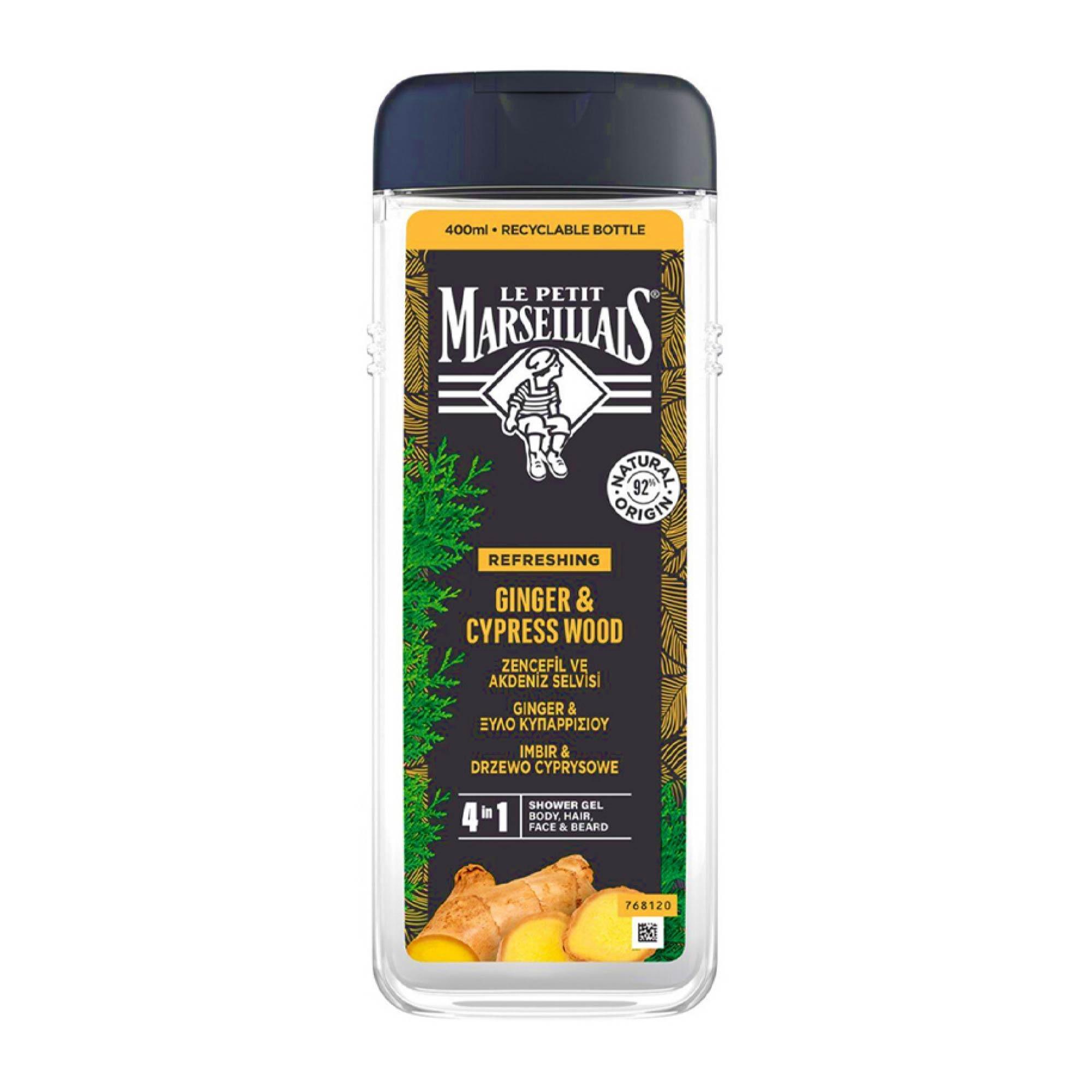 Le Petit Marseillais For Men Duş Jeli - Zencefil ve Akdeniz Selvisi 400ml