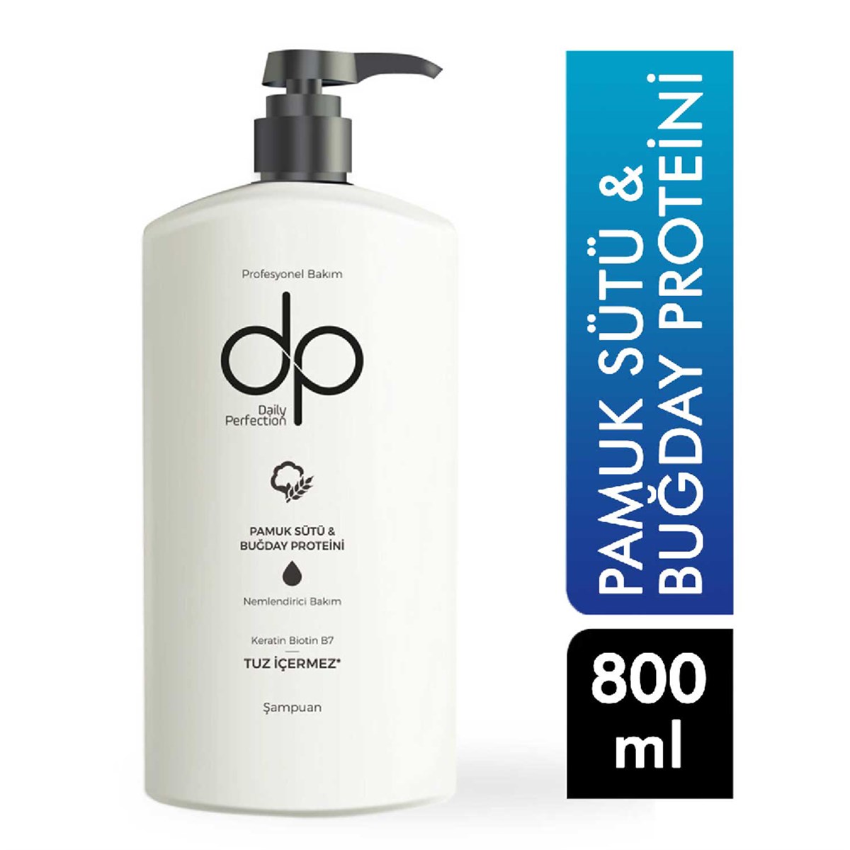 Dp Şampuan Pamuk Sütü&Buğday Proteini Keratin&Biotin B7 800ml