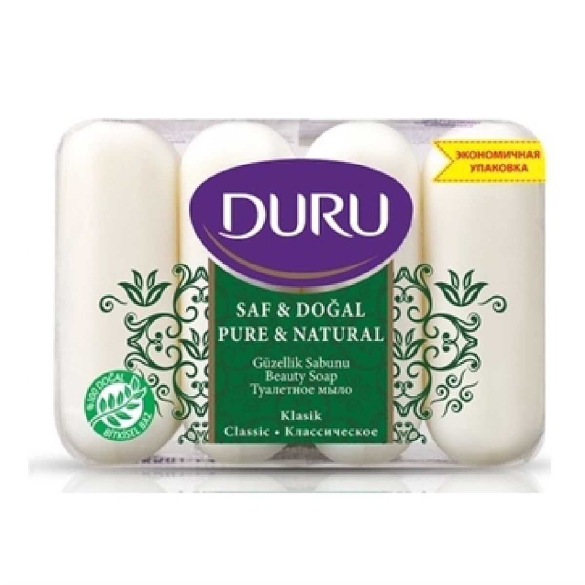 Duru Sabun Saf ve Doğal Ferahlık 4'lü 280gr