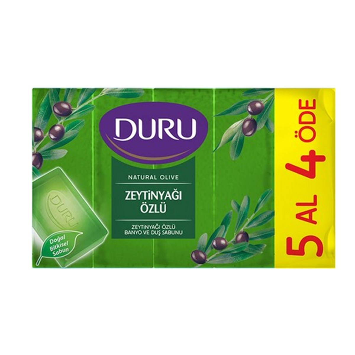 Duru Zeytinyağı Özlü Banyo ve Duş Sabunu 5'li