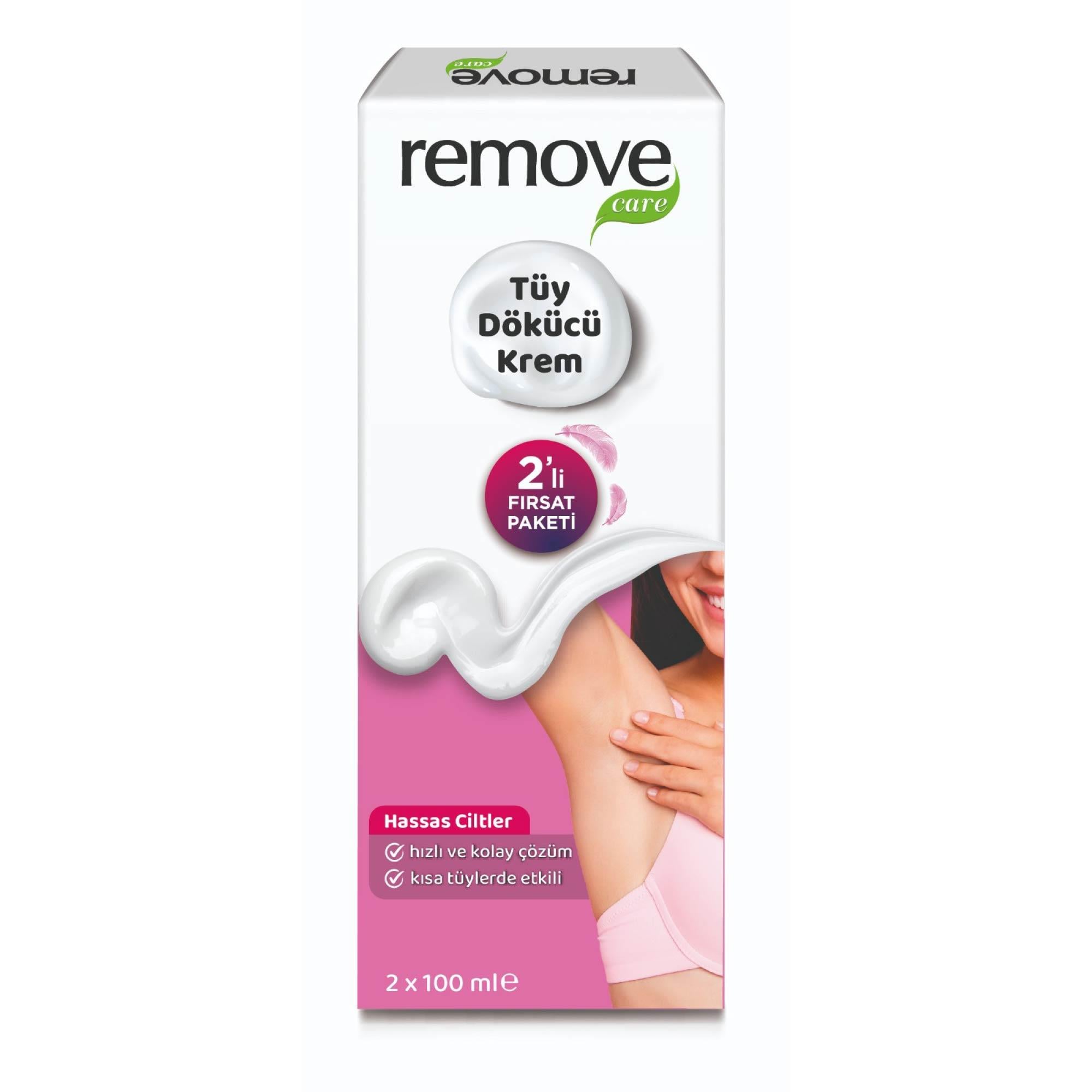 Remove Tüy Dökücü Krem Hassas Ciltler 2li 100 ml + 100 ml