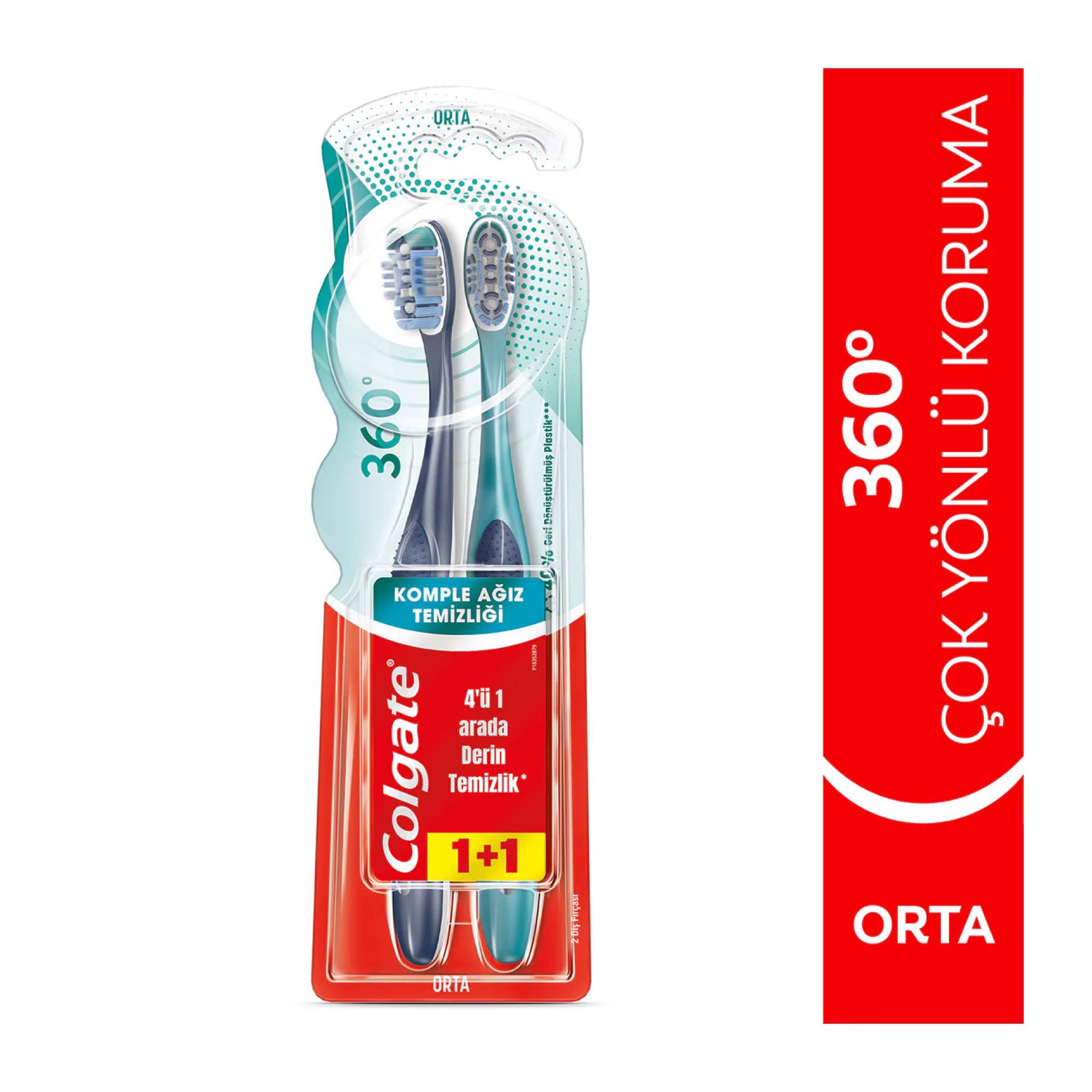 Colgate Diş Fırçası 360 Komple Ağız Temizliği 2.si %50 İndirimli